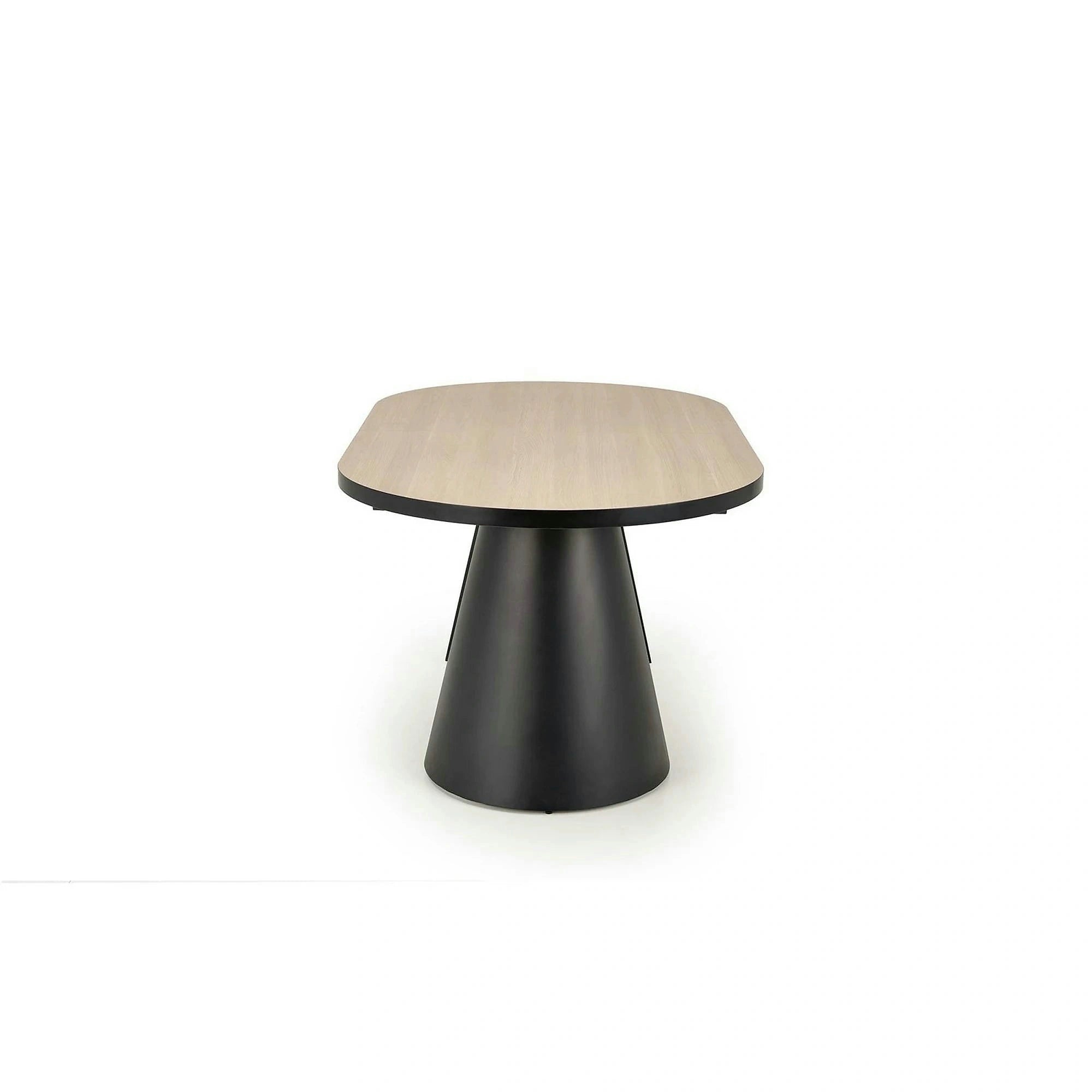 Masa extensibila GIACOMO, stejar/negru, 180/240x100x76 cm