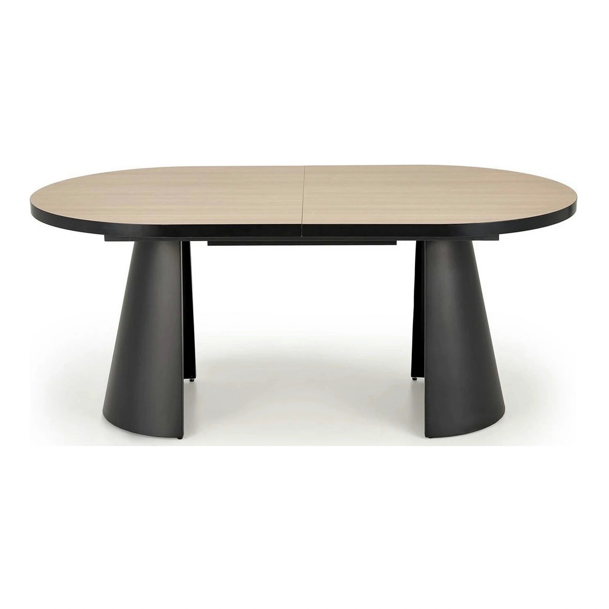 Masa extensibila GIACOMO, stejar/negru, 180/240x100x76 cm