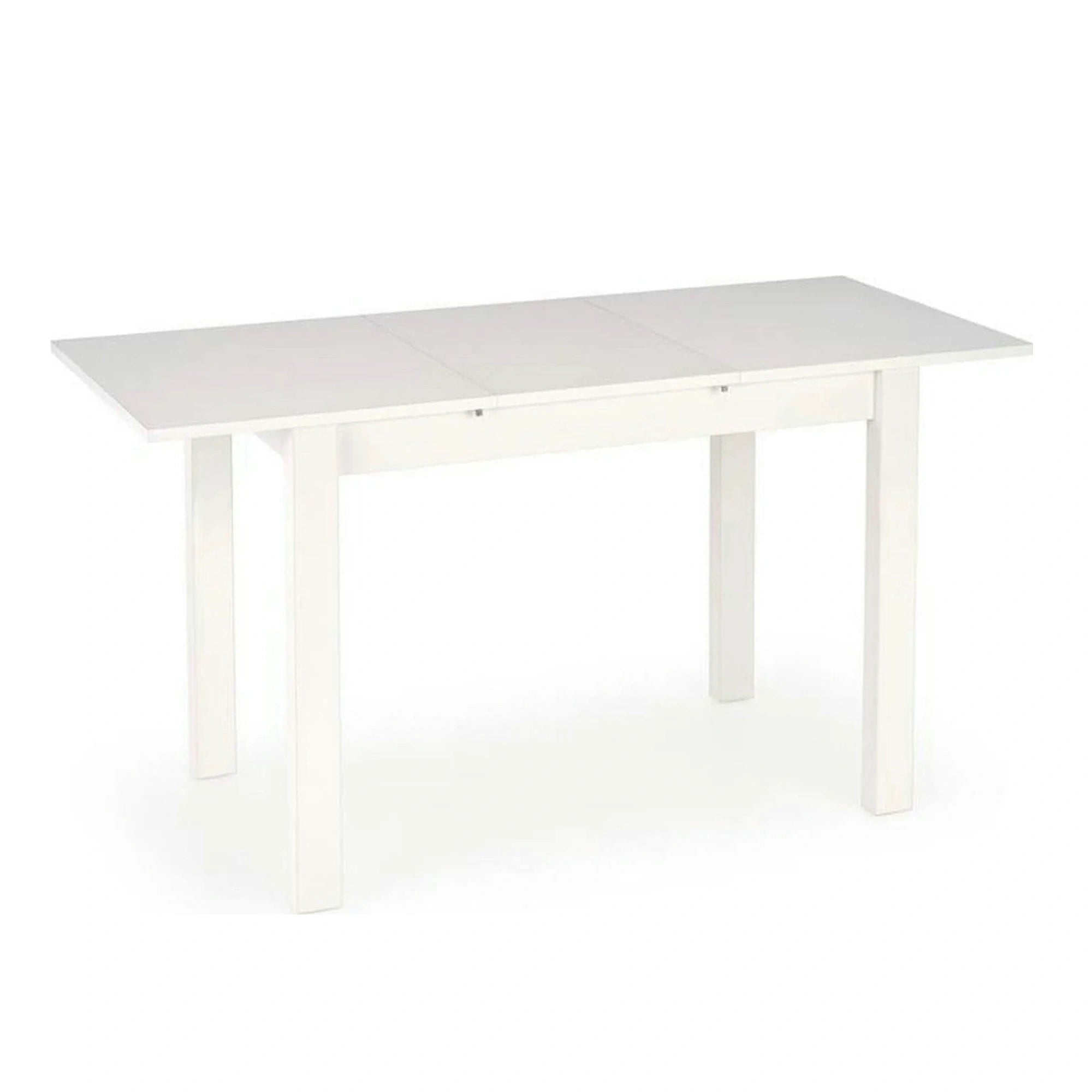 Masa extensibila GINO, alb, PAL furniruit, 100/138x60x75 cm