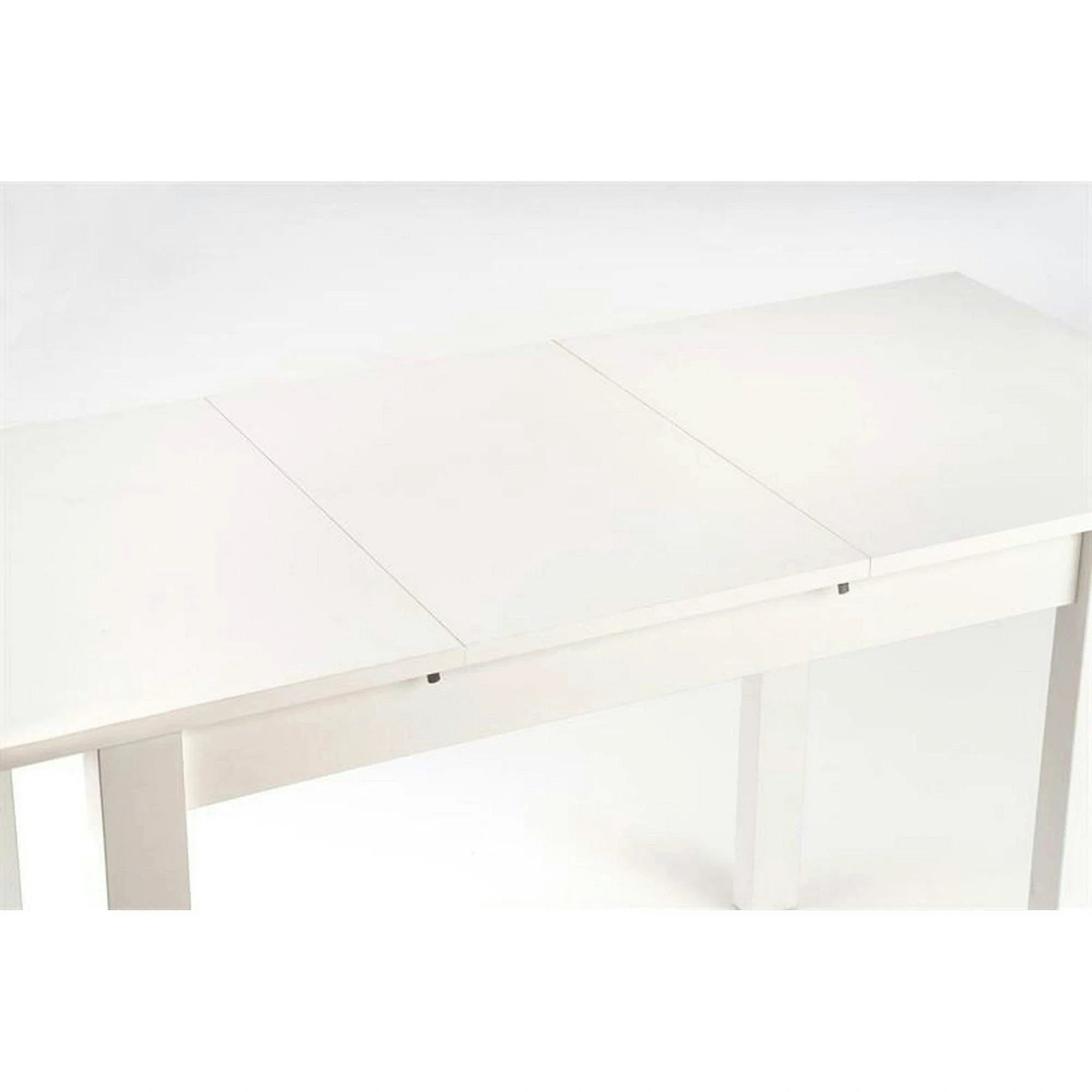 Masa extensibila GINO, alb, PAL furniruit, 100/138x60x75 cm