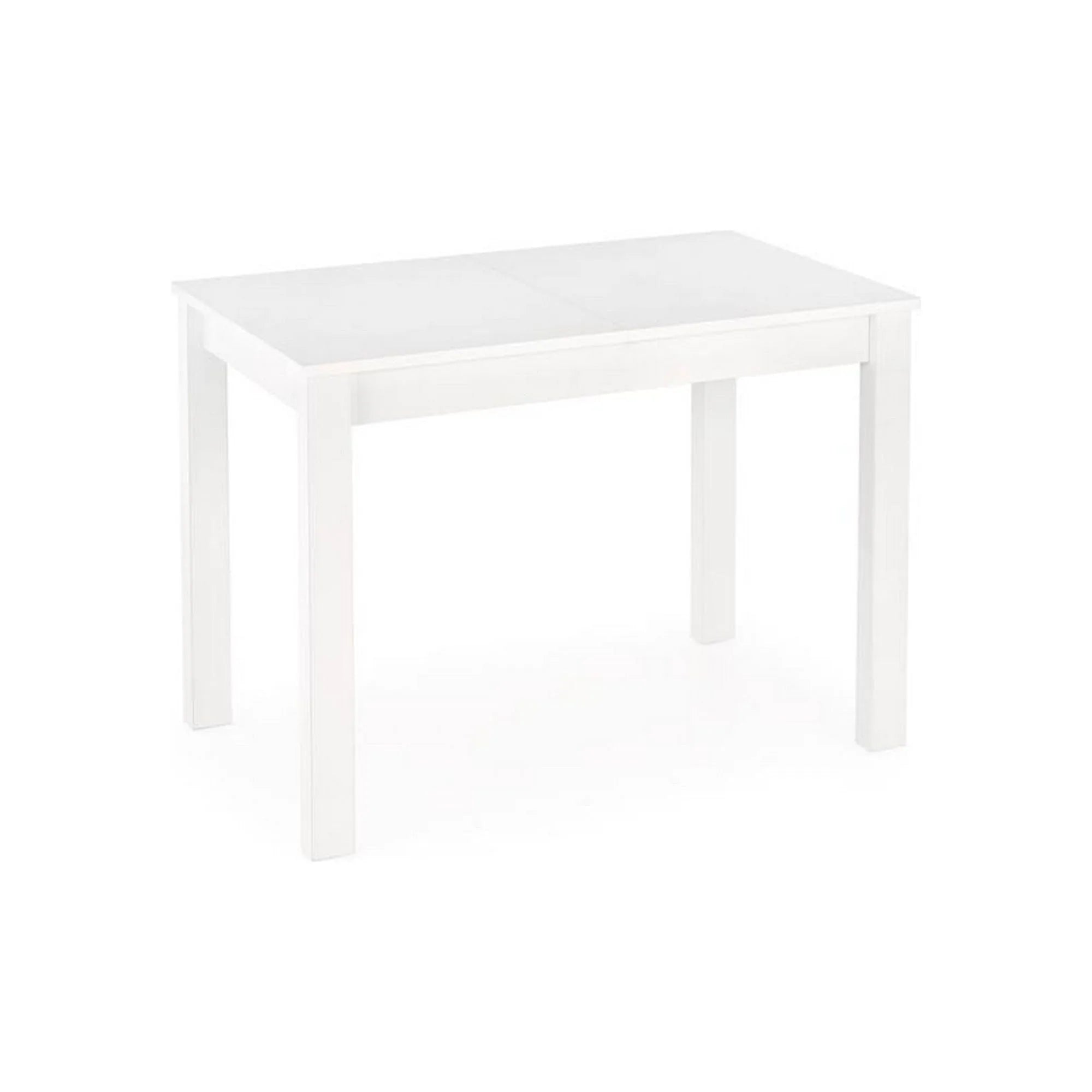 Masa extensibila GINO, alb, PAL furniruit, 100/138x60x75 cm