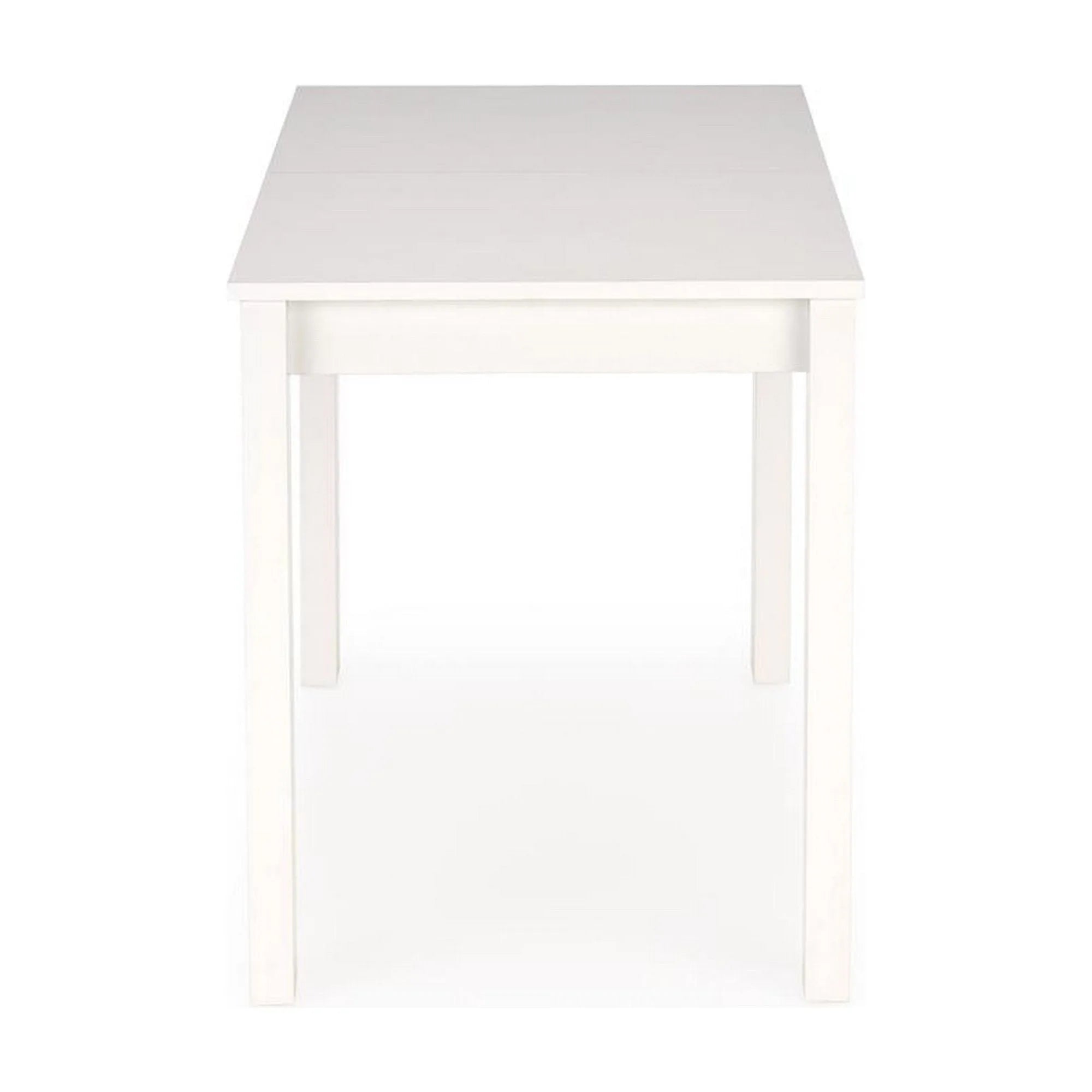 Masa extensibila GINO, alb, PAL furniruit, 100/138x60x75 cm