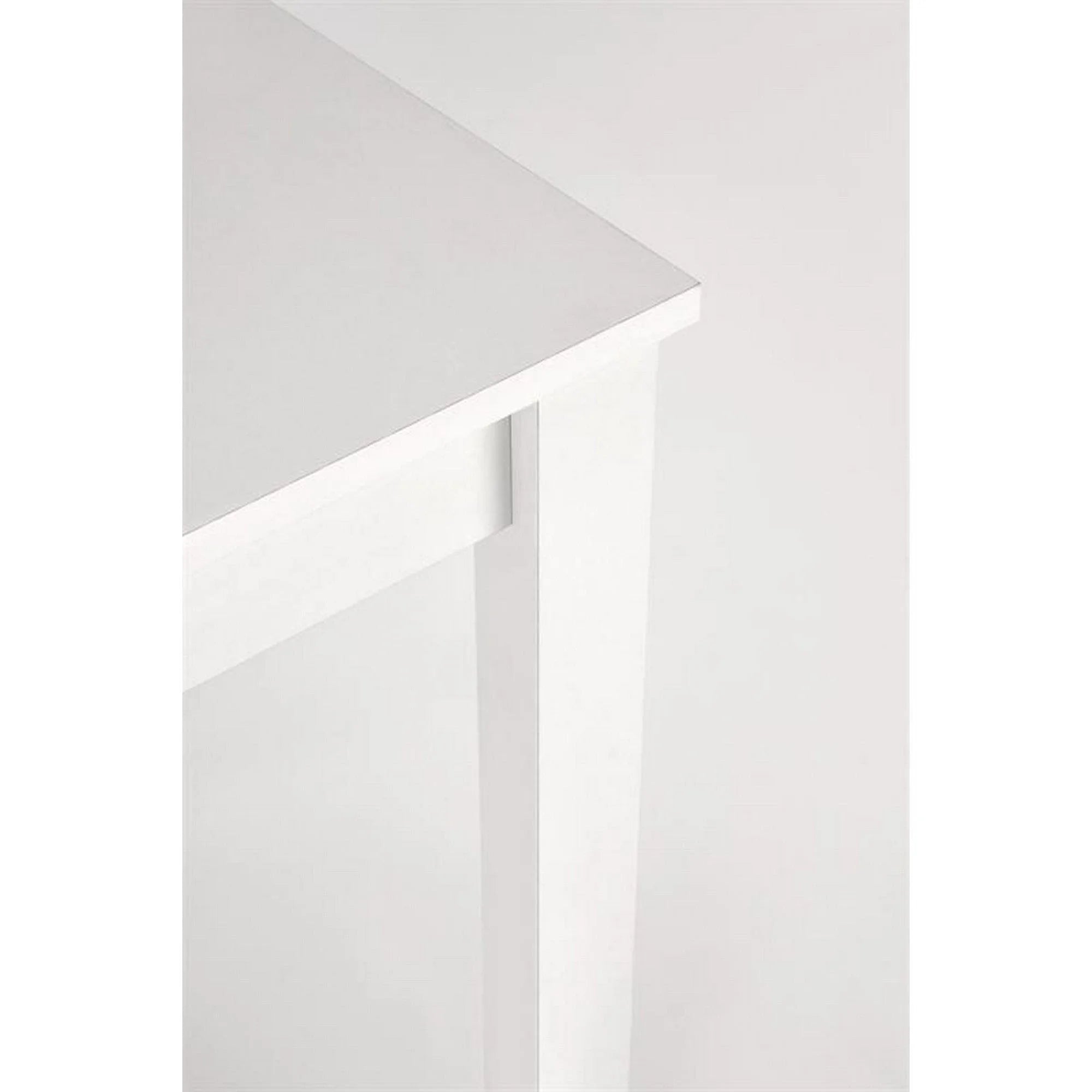 Masa extensibila GINO, alb, PAL furniruit, 100/138x60x75 cm