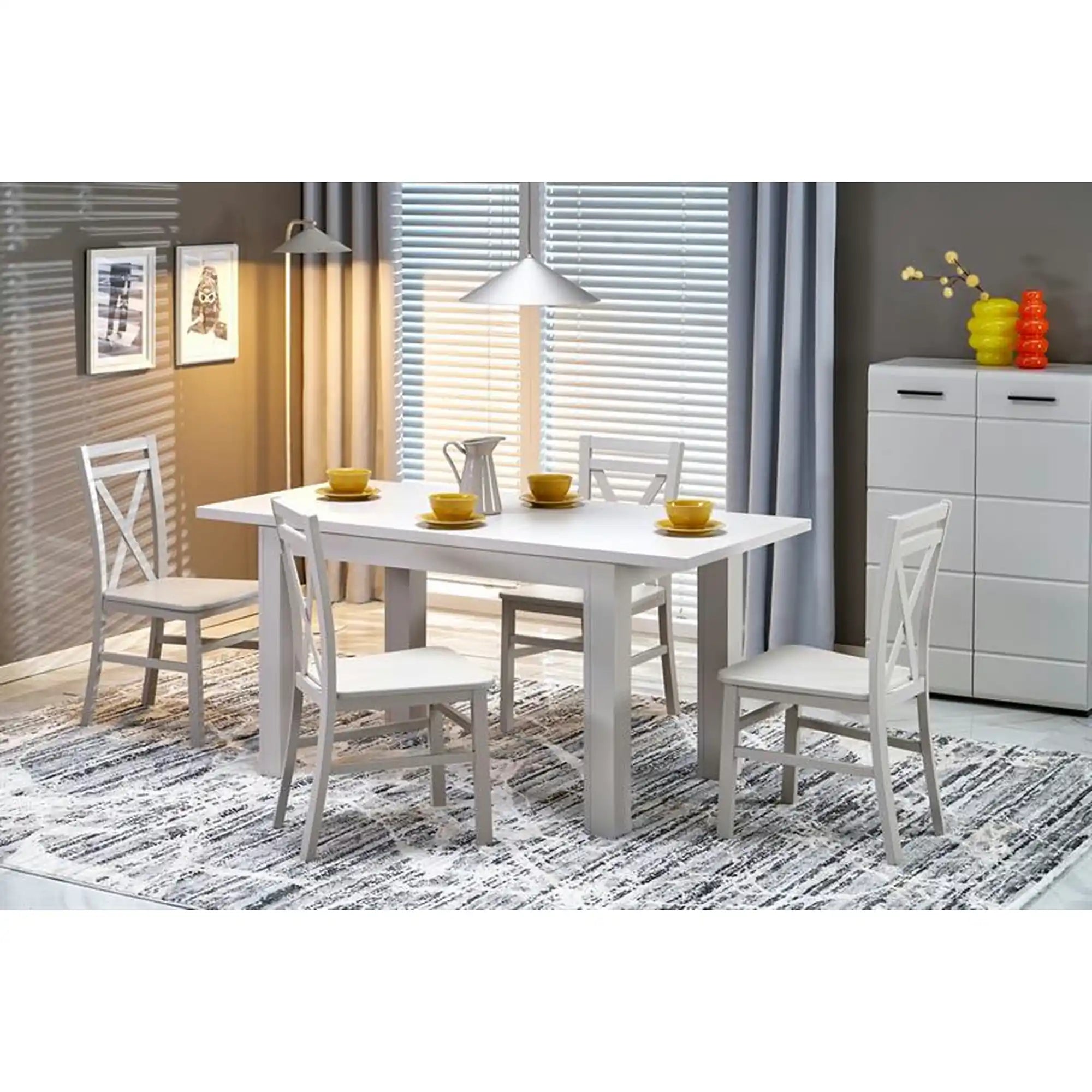 Masa extensibila GIZMO, casmir, PAL laminat, 120/160x75x79 cm
