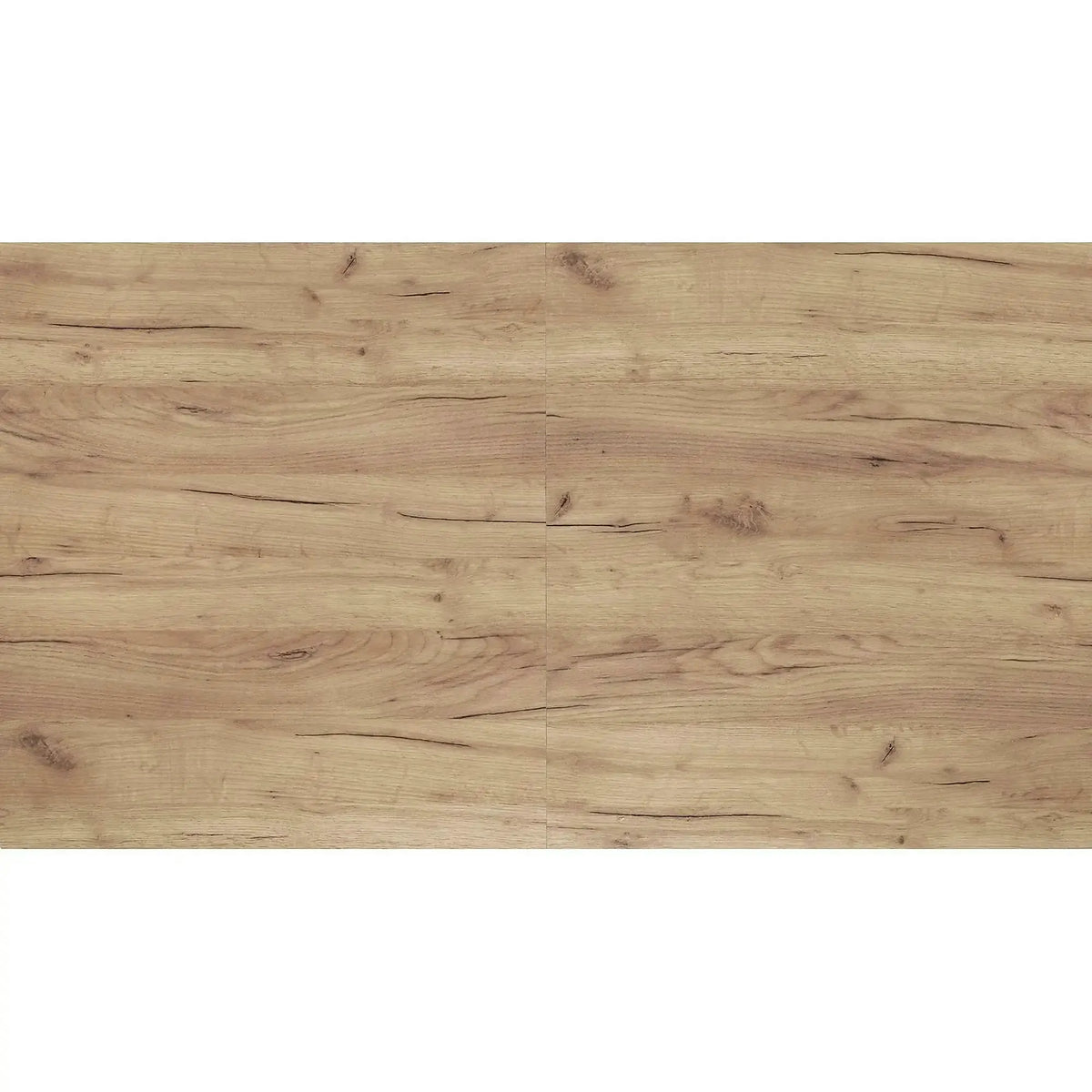 Masa extensibila GULIAN, stejar/negru, PAL laminat/lemn, 140/180x90x76 cm