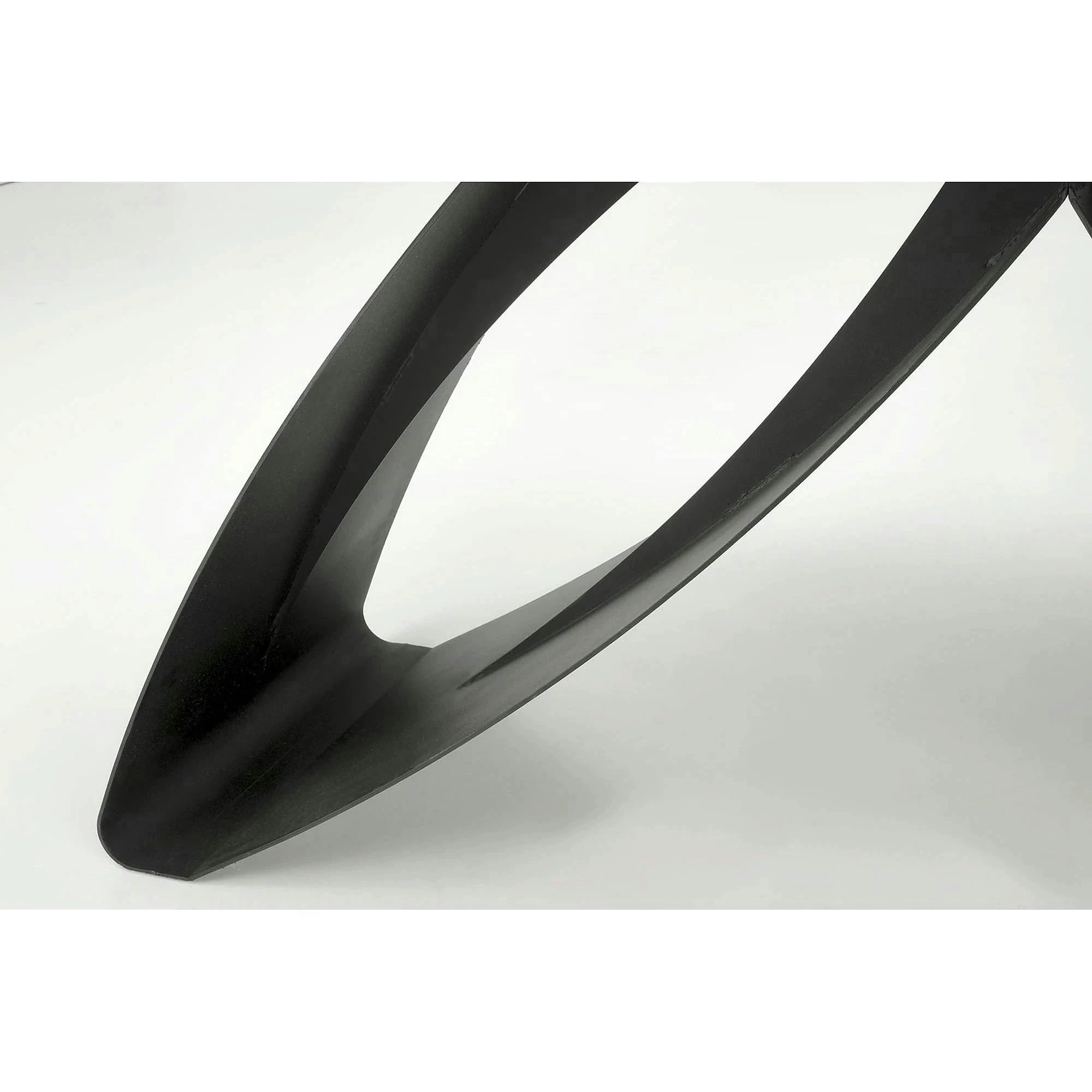 Masa extensibila HILARIO, negru, piatra sinterizata/metal, 180/260x90x75 cm