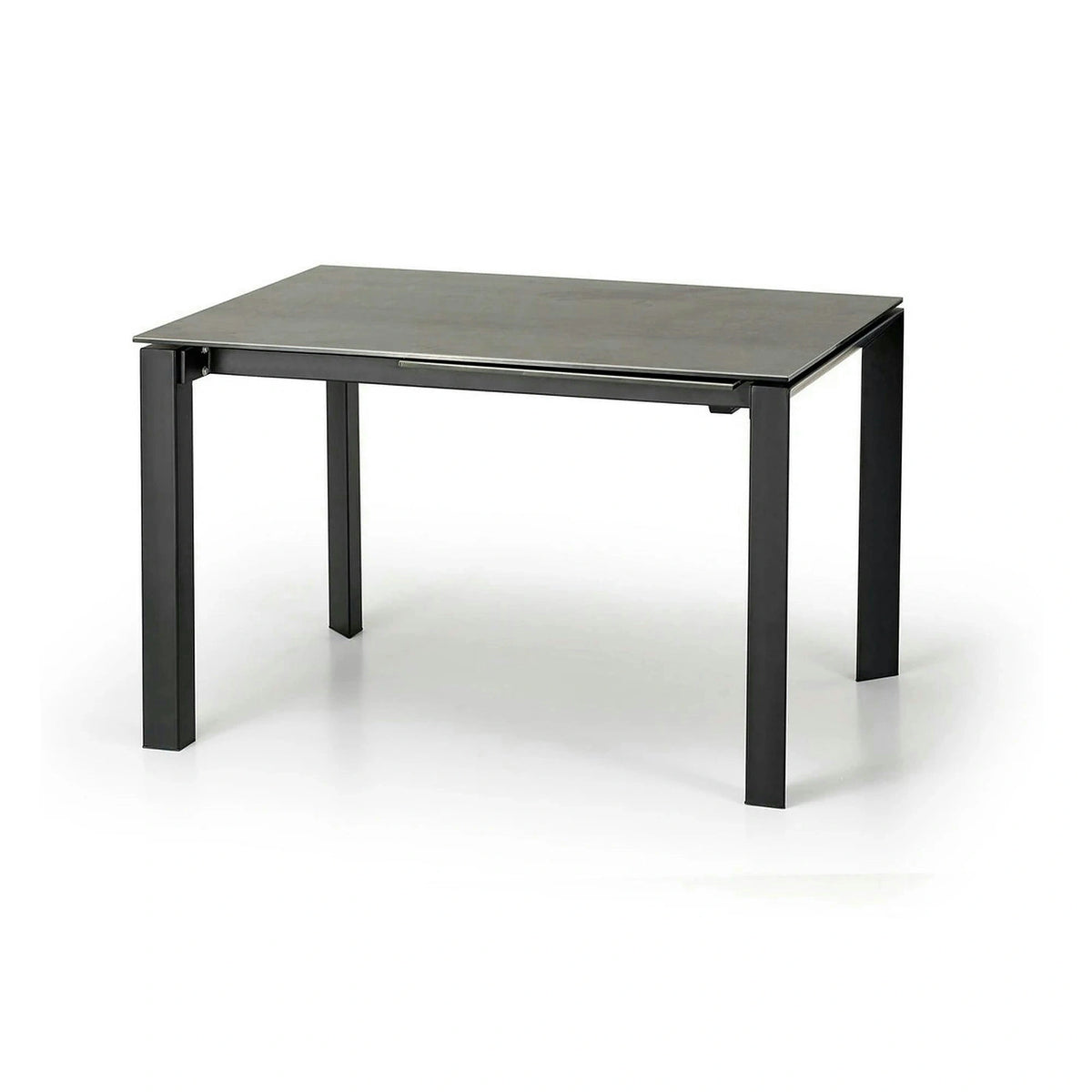 Masa extensibila HORIZON, gri/negru, ceramica, 120/180x85x76 cm