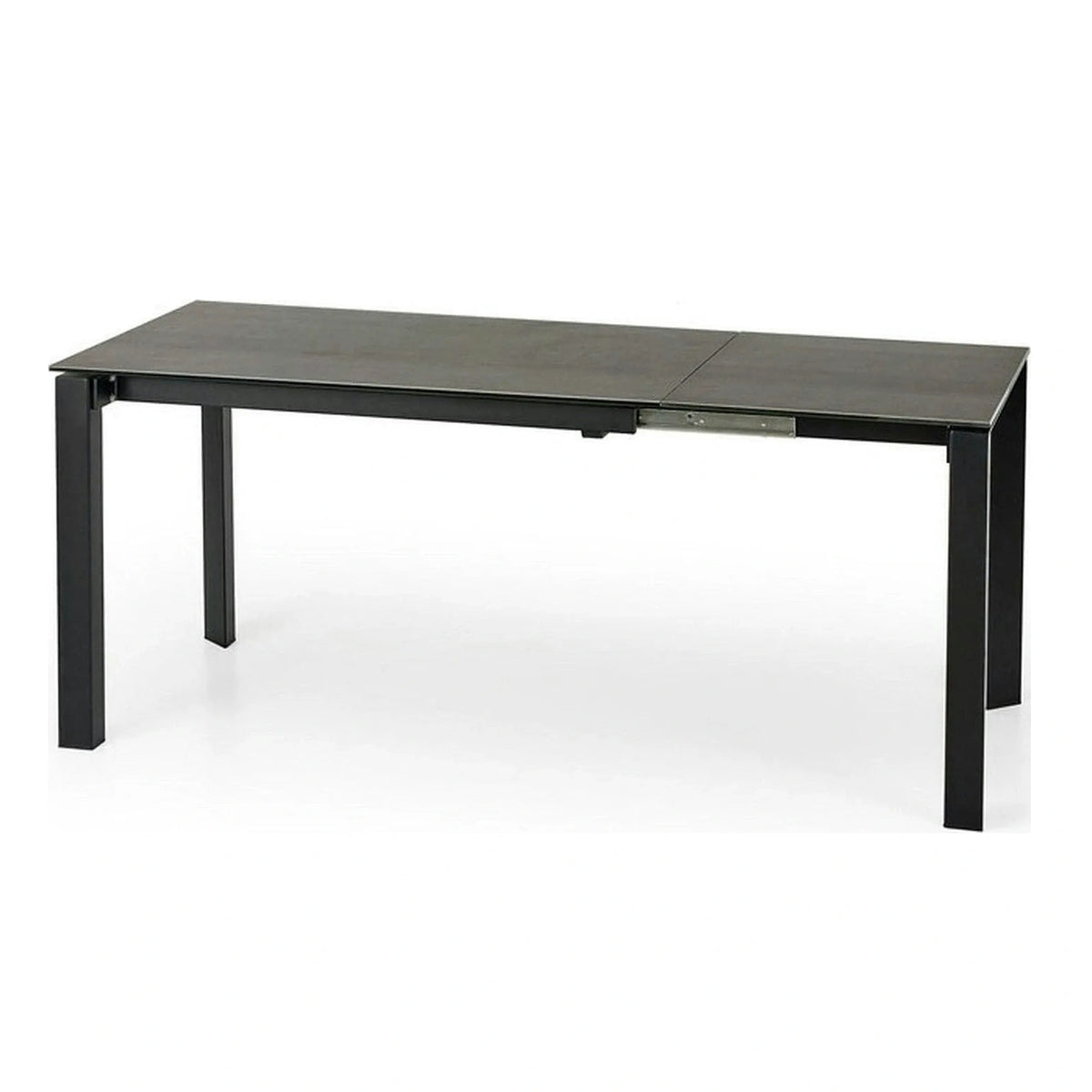Masa extensibila HORIZON, gri/negru, ceramica, 120/180x85x76 cm