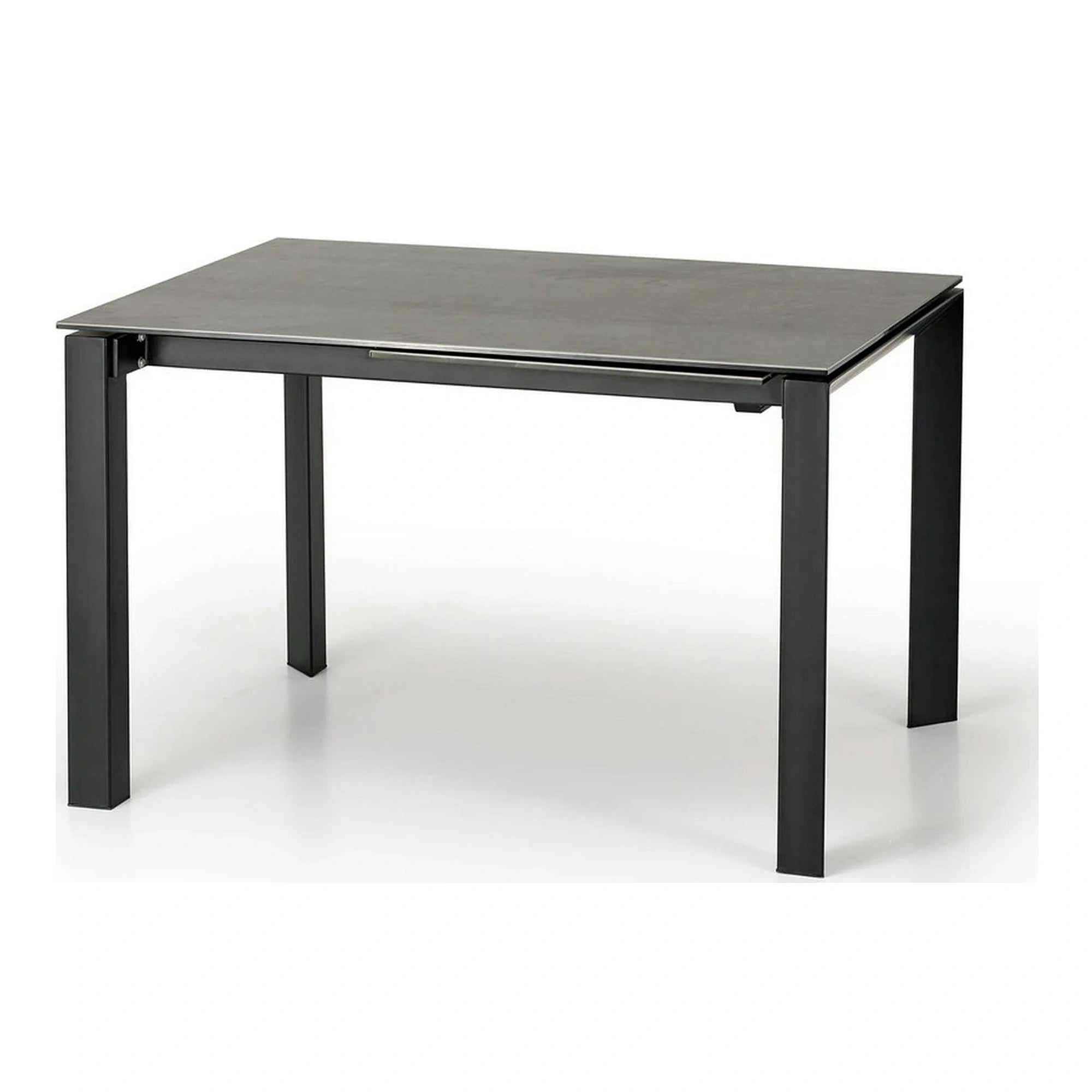 Masa extensibila HORIZON, gri/negru, ceramica, 120/180x85x76 cm