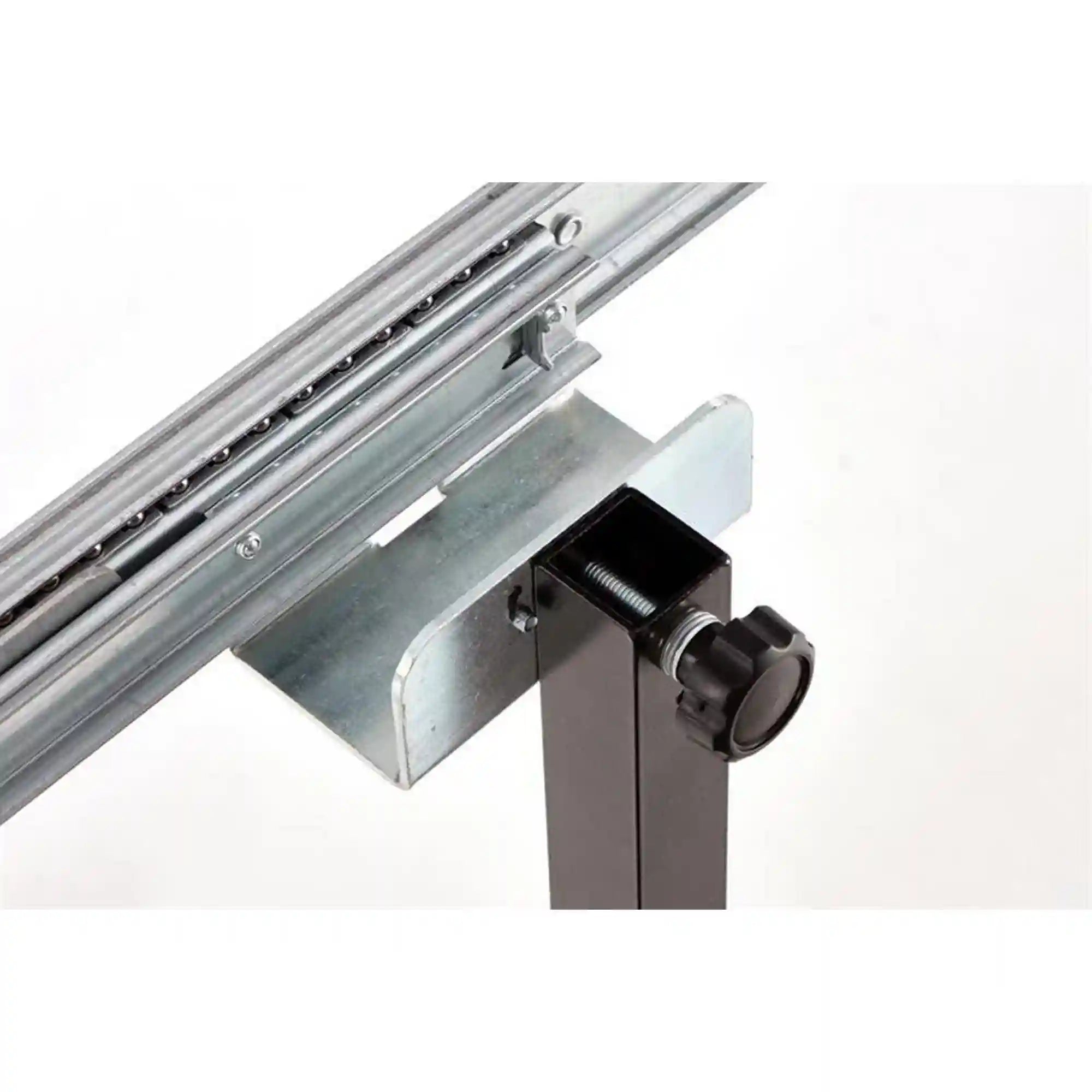 Masa extensibila INFERNO, stejar/negru, furnir/otel, 100/300x100x76 cm