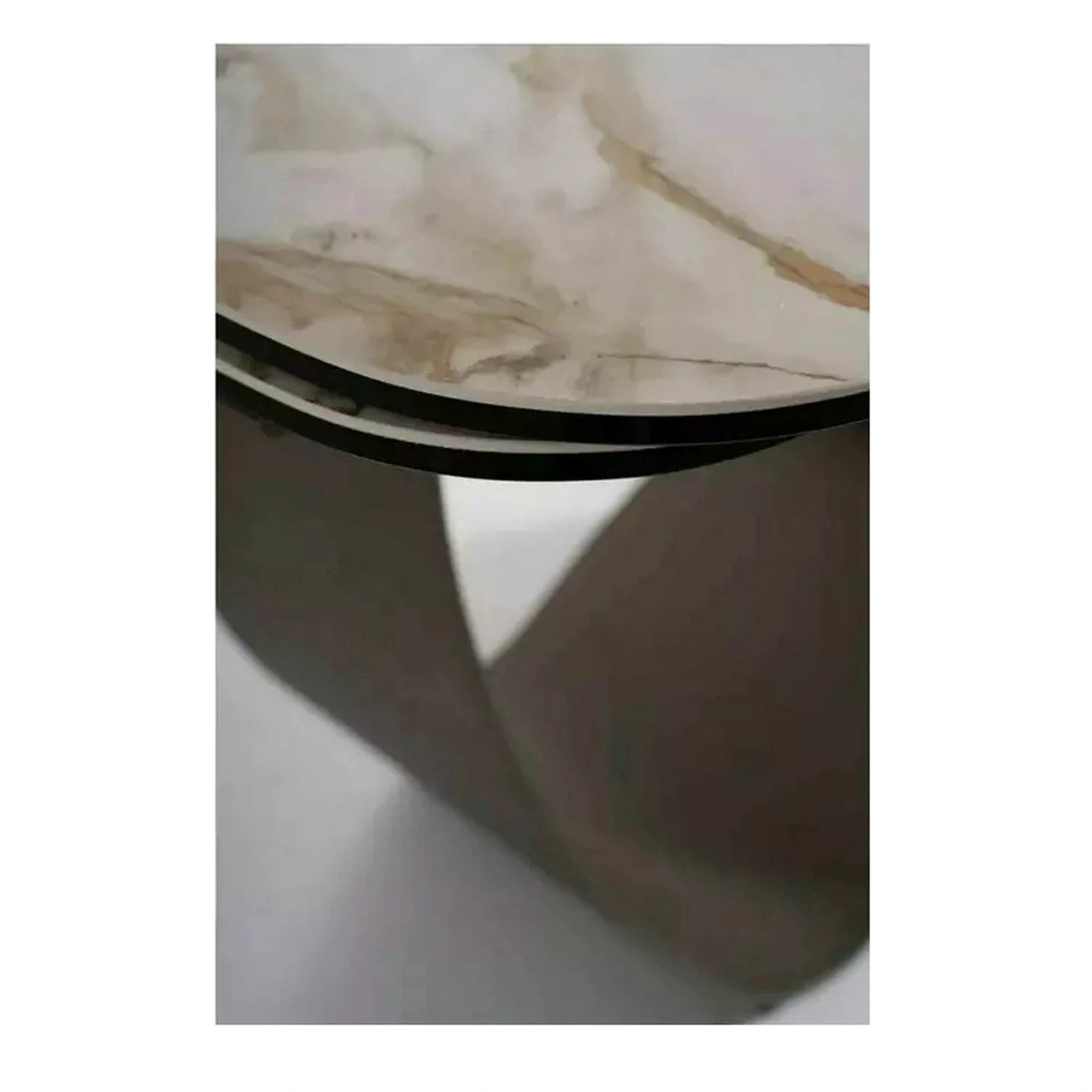 Masa extensibila INFINITY CERAMIC, alb/maro, sticla securizata/ceramica, 160/240x95x76 cm