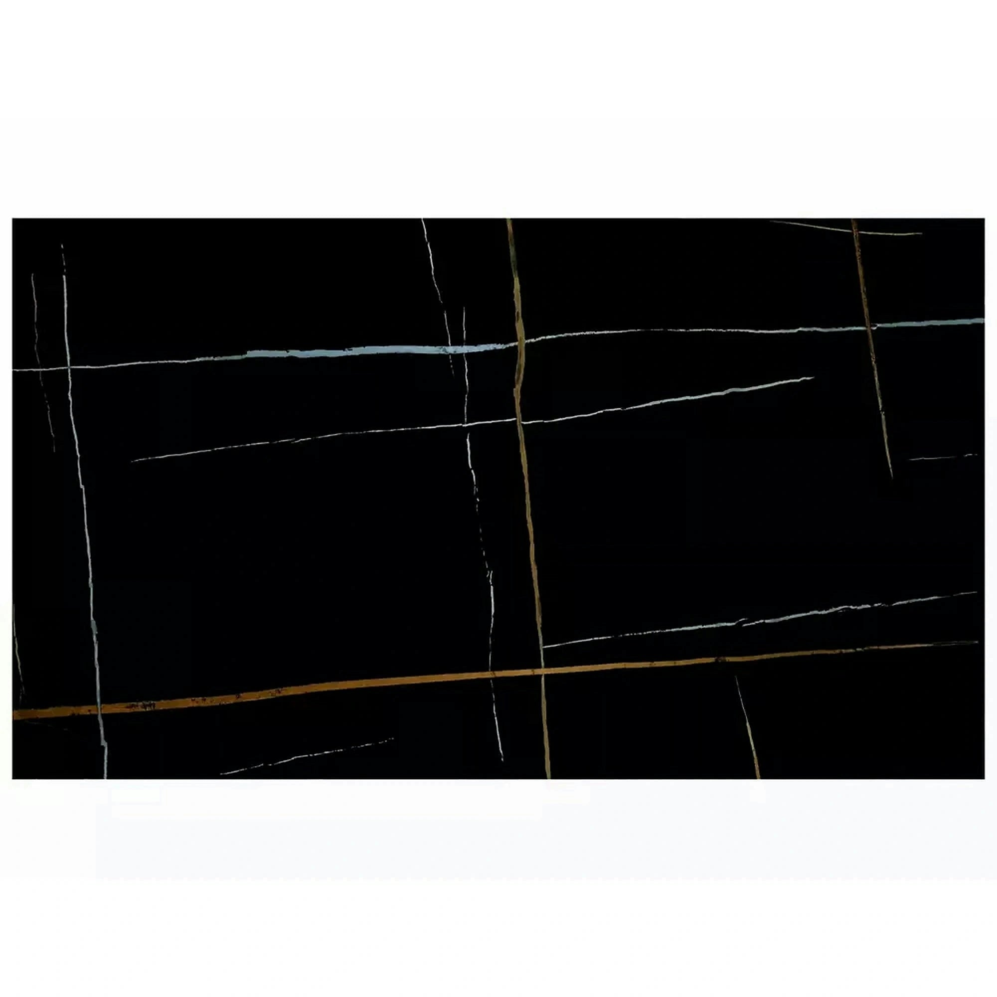 Masa extensibila INFINITY CERAMIC, negru, sticla securizata/ceramica, 160/240x95x76 cm