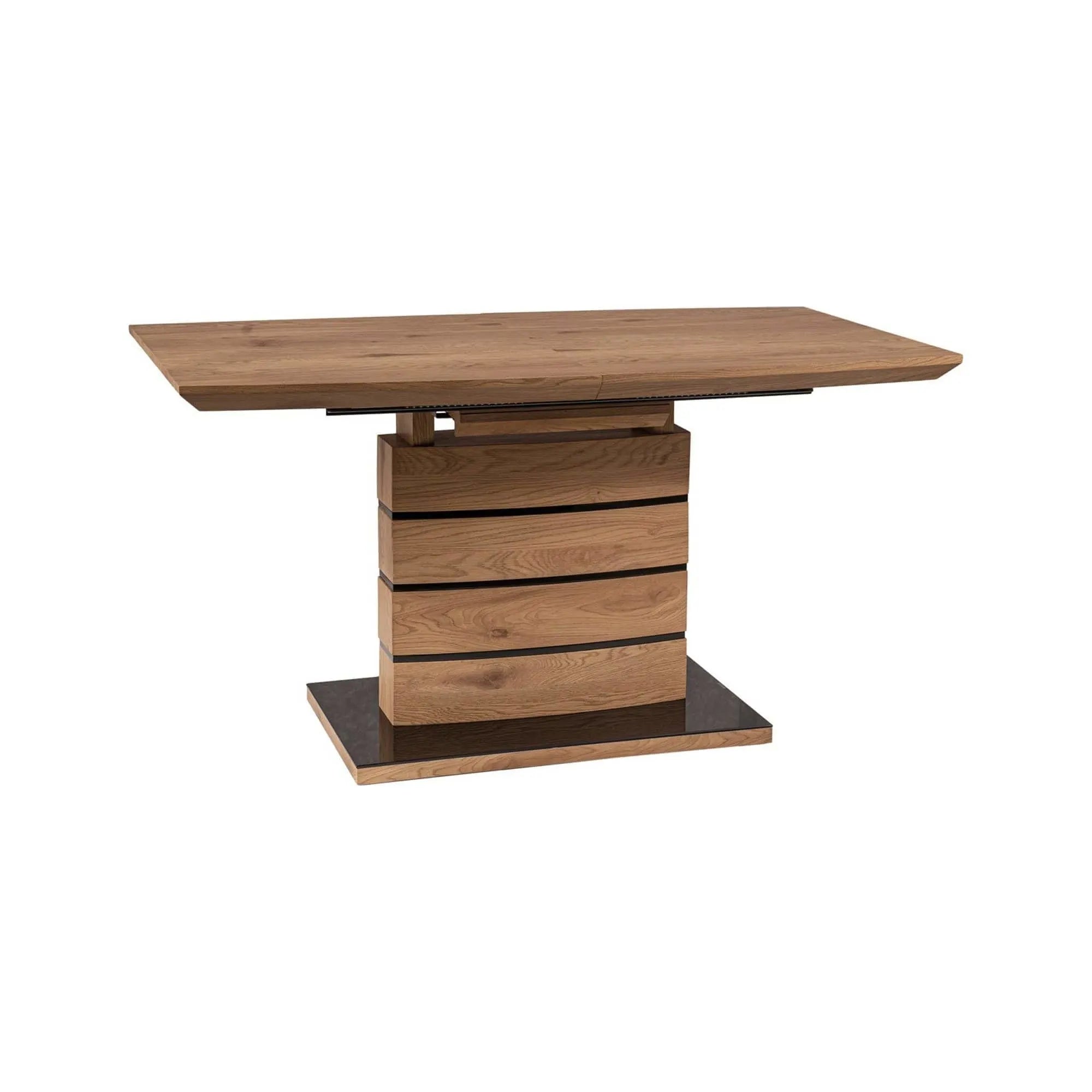 Masa extensibila LEONARDO, stejar, 140/180x80x76 cm