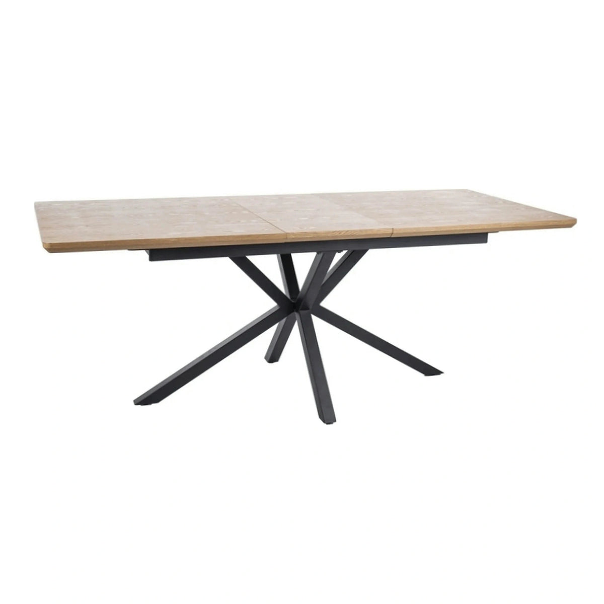 Masa extensibila LOGAN, stejar/negru, 160/200x90x76 cm