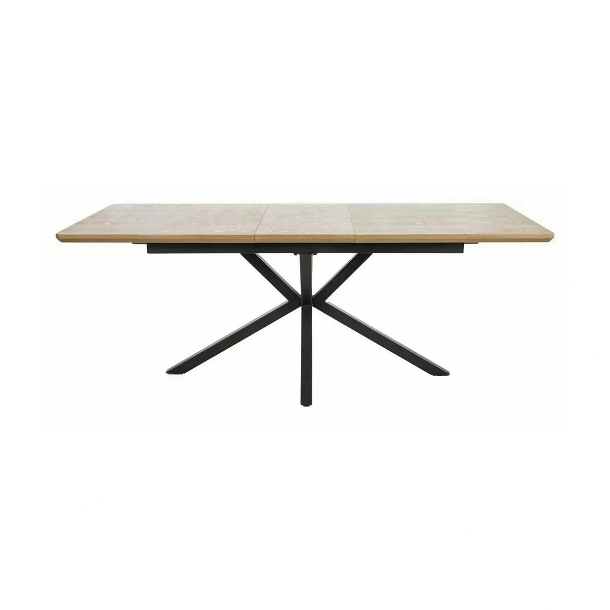 Masa extensibila LOGAN, stejar/negru, 160/200x90x76 cm