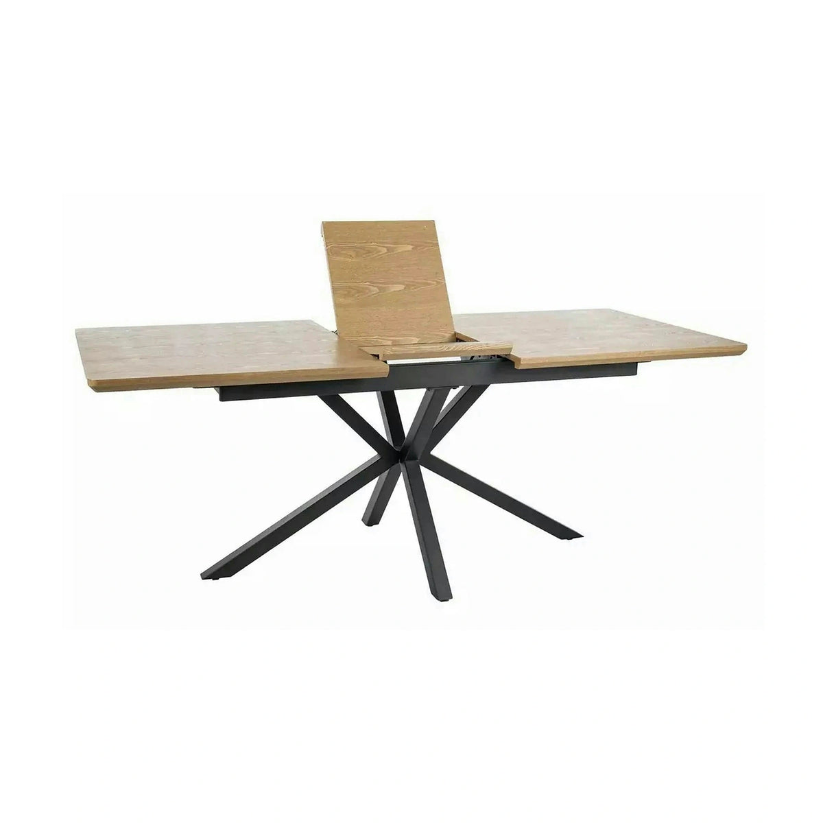 Masa extensibila LOGAN, stejar/negru, 160/200x90x76 cm