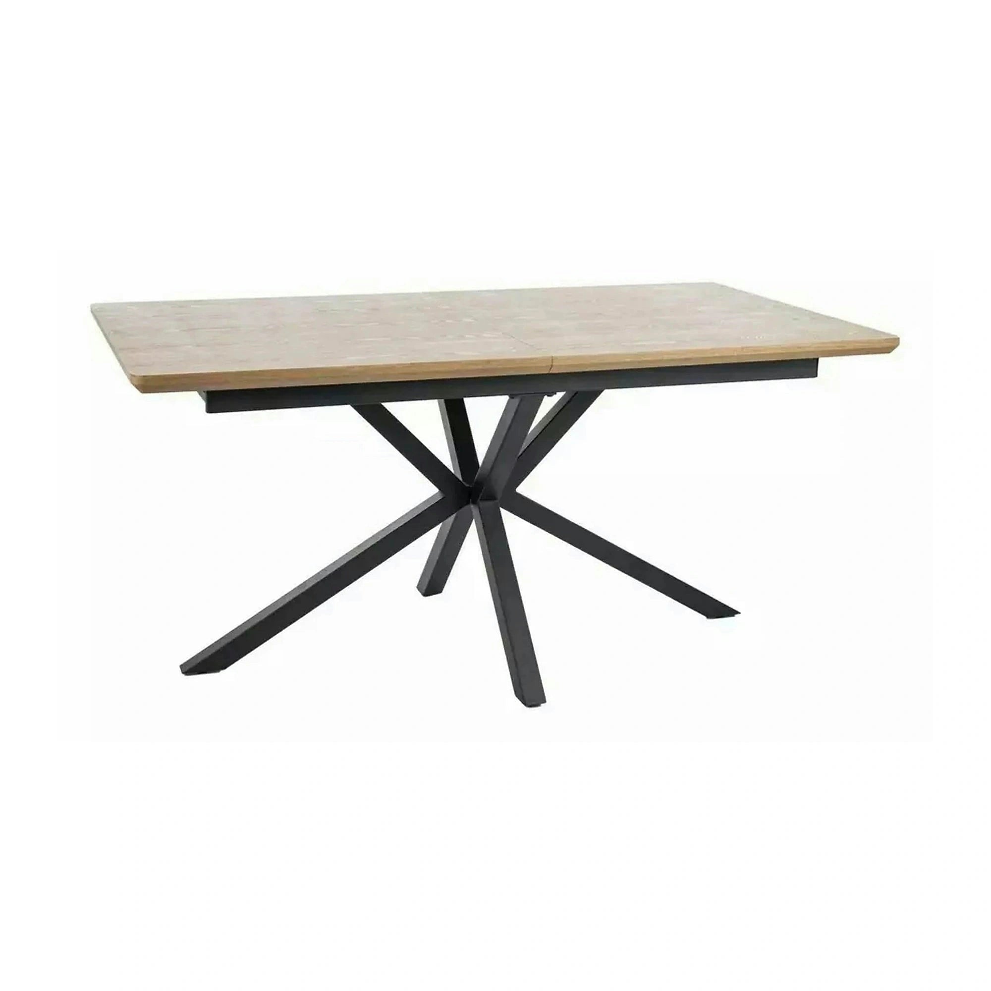 Masa extensibila LOGAN, stejar/negru, 160/200x90x76 cm