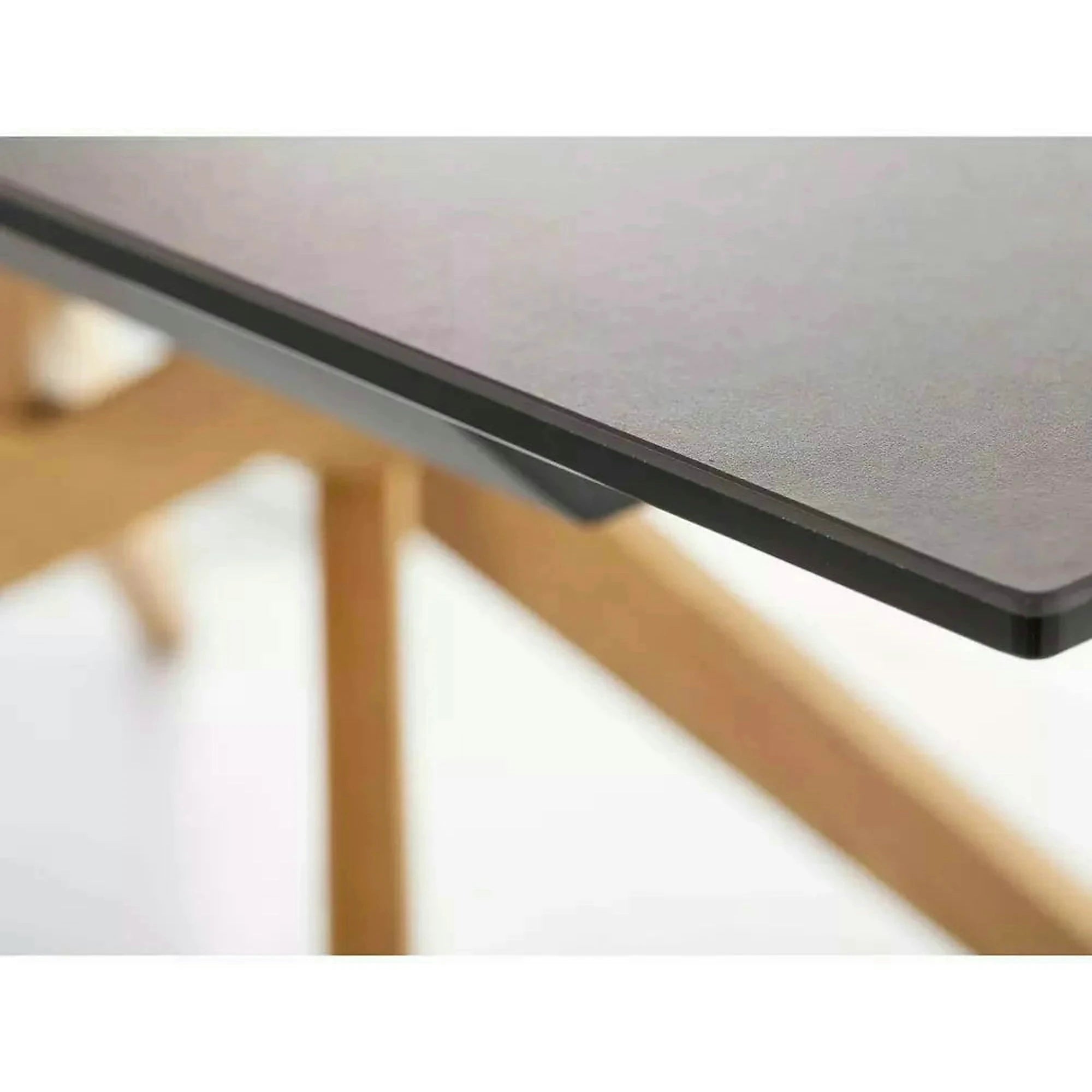 Masa extensibila LORETO, maro/stejar, sticla/ceramica/lemn, 180/230x90x76 cm