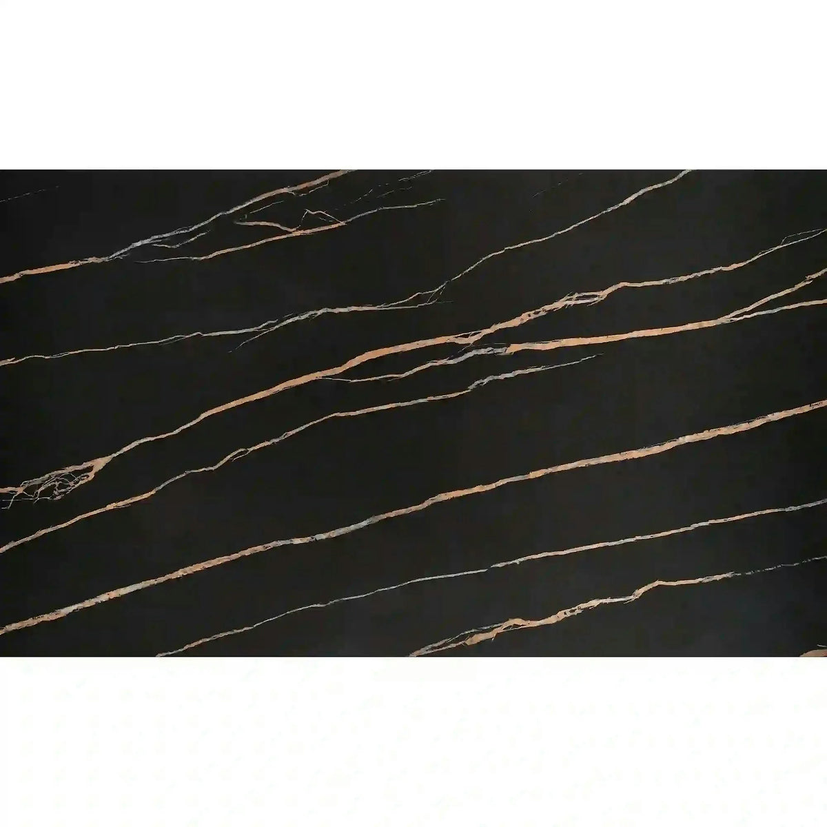 Masa extensibila LOZANO, maro/nuc, metal/piatra sinterizata, 140-200x82x76 cm