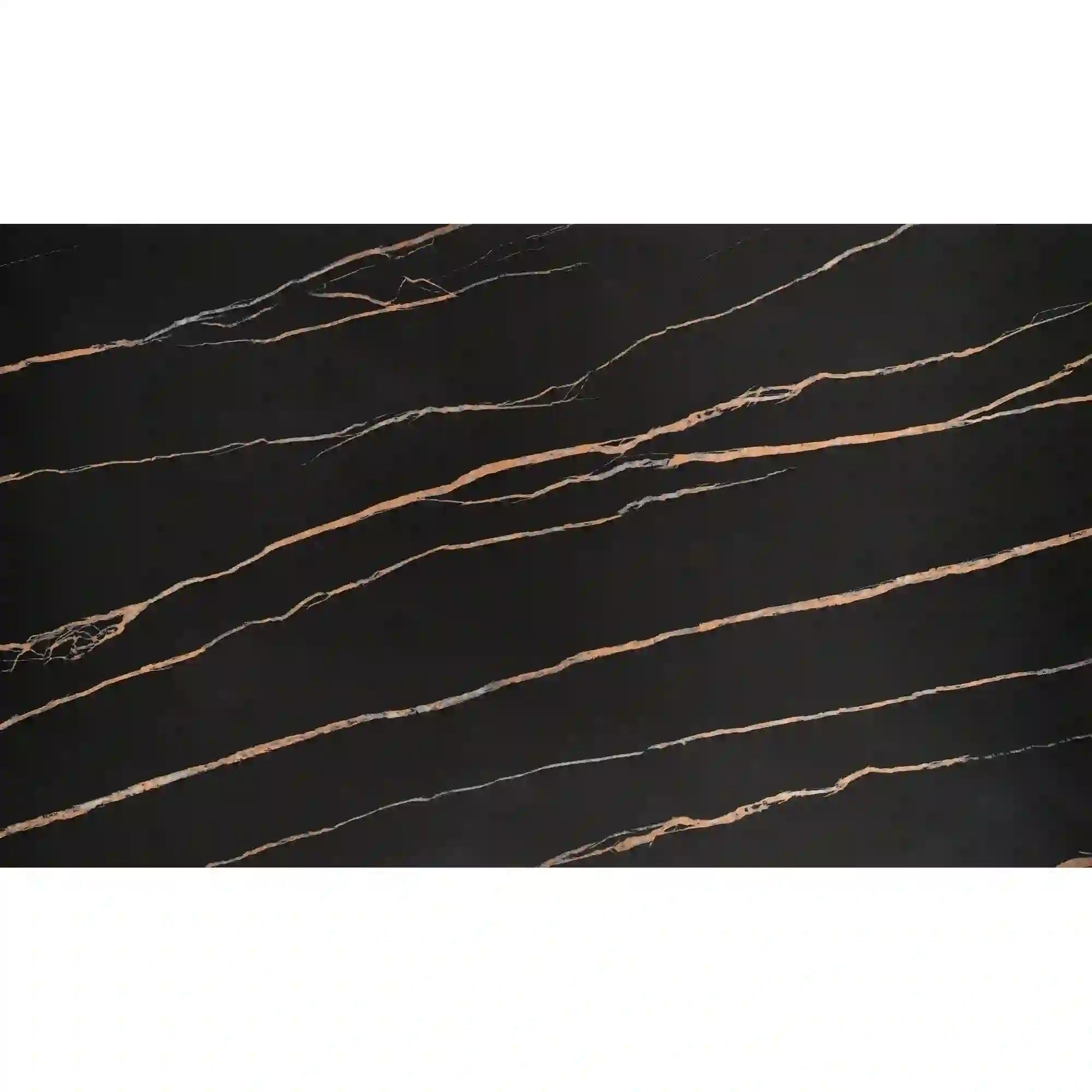 Masa extensibila LOZANO, maro/nuc, metal/piatra sinterizata, 140-200x82x76 cm