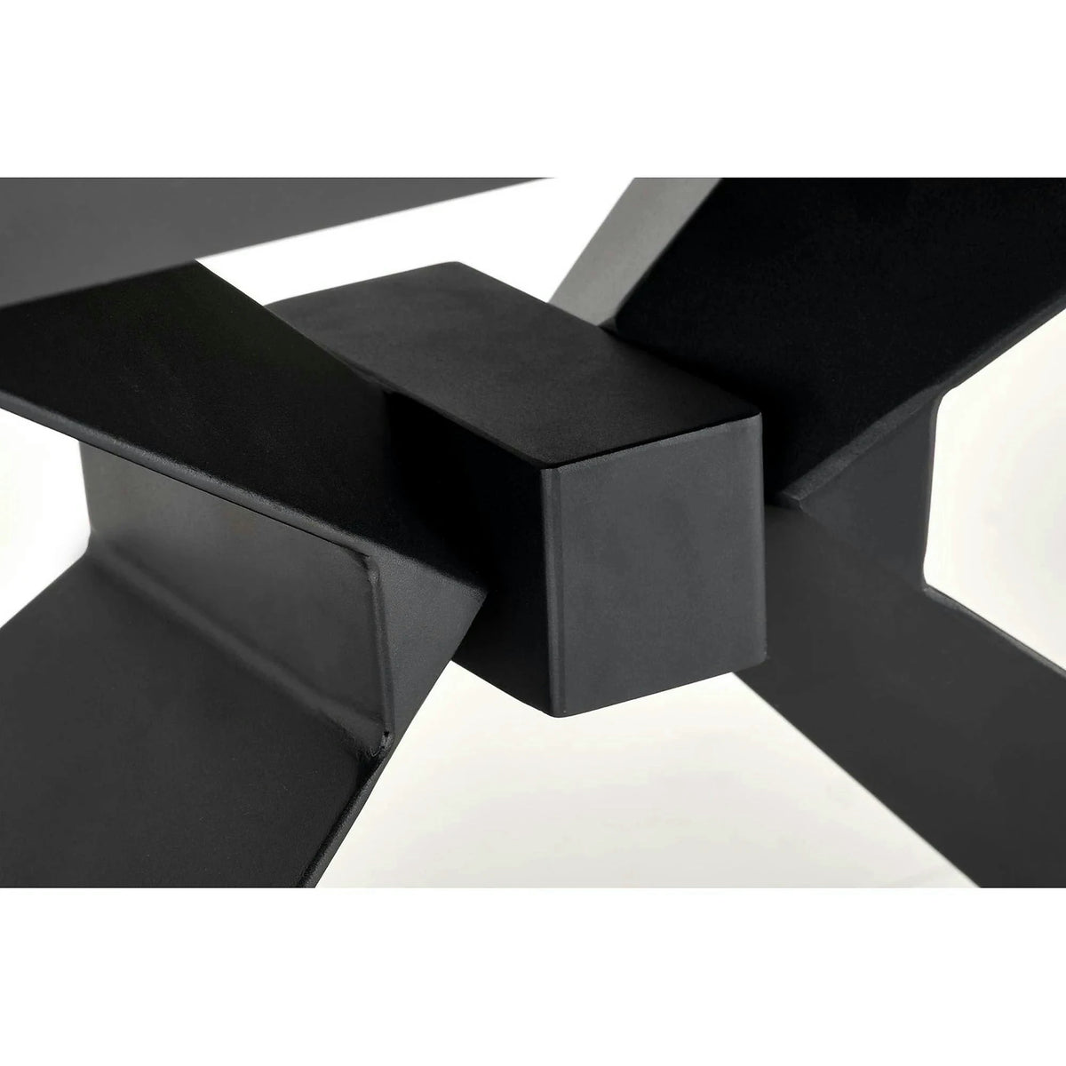 Masa extensibila LUCIANO, alb cu efect de marmura/negru, ceramica/sticla/otel, 180/230x90x76 cm