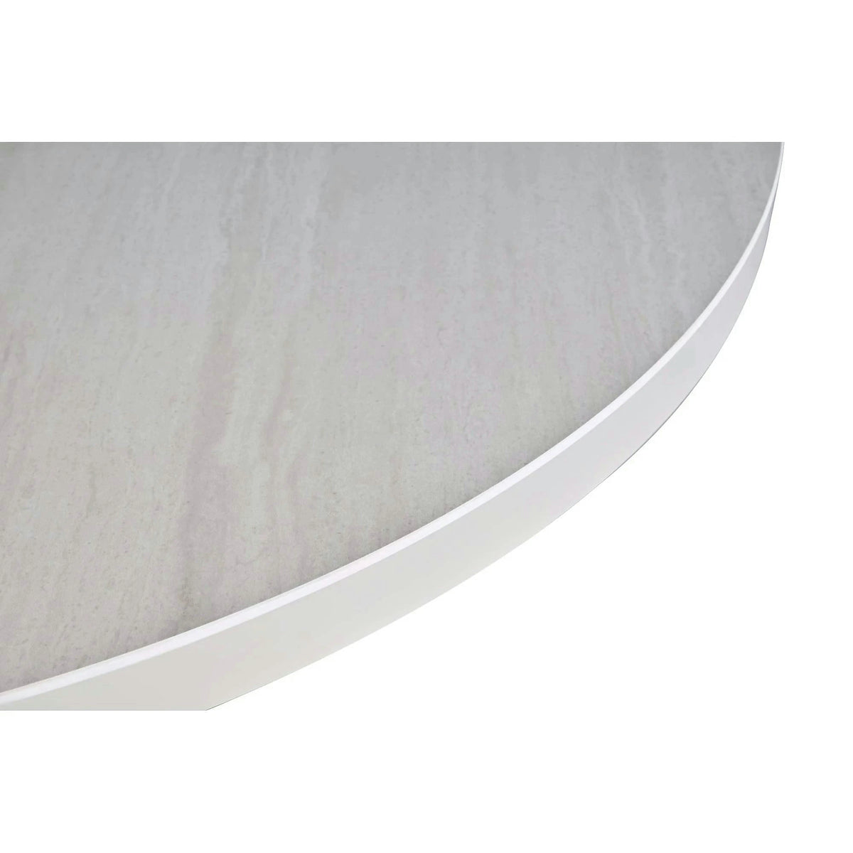 Masa extensibila LYRA, crem cu efect de marmura/gri, 120/160x120x75 cm