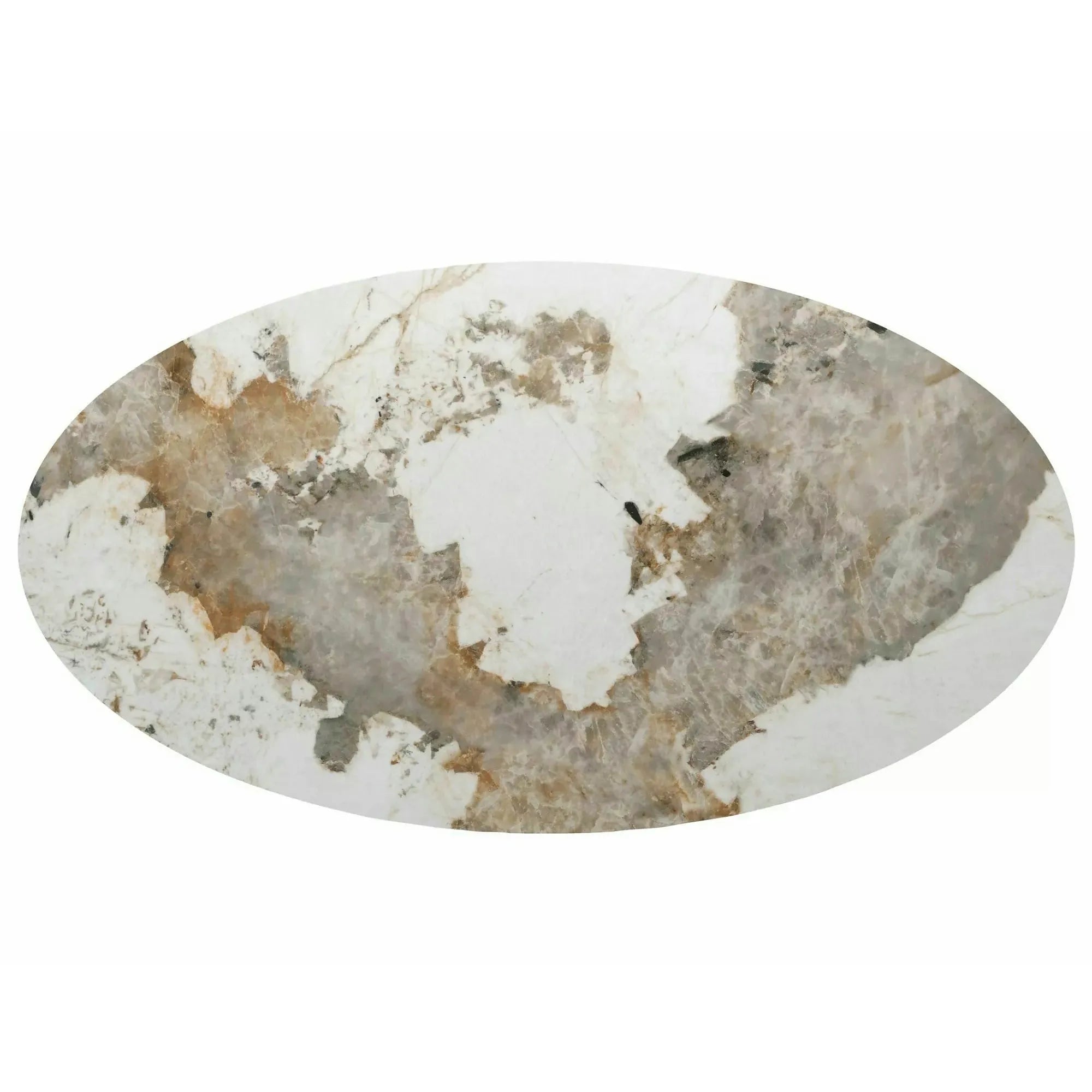Masă extensibilă MAROCCO, alb/nuc, ceramică/furnir/MDF, 160–200x90x75 cm