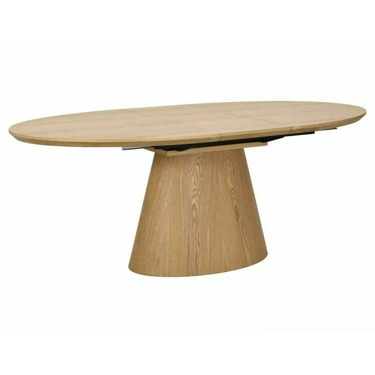 Masă extensibilă MAROCCO, stejar, furnir/MDF, 160–200x100x75 cm