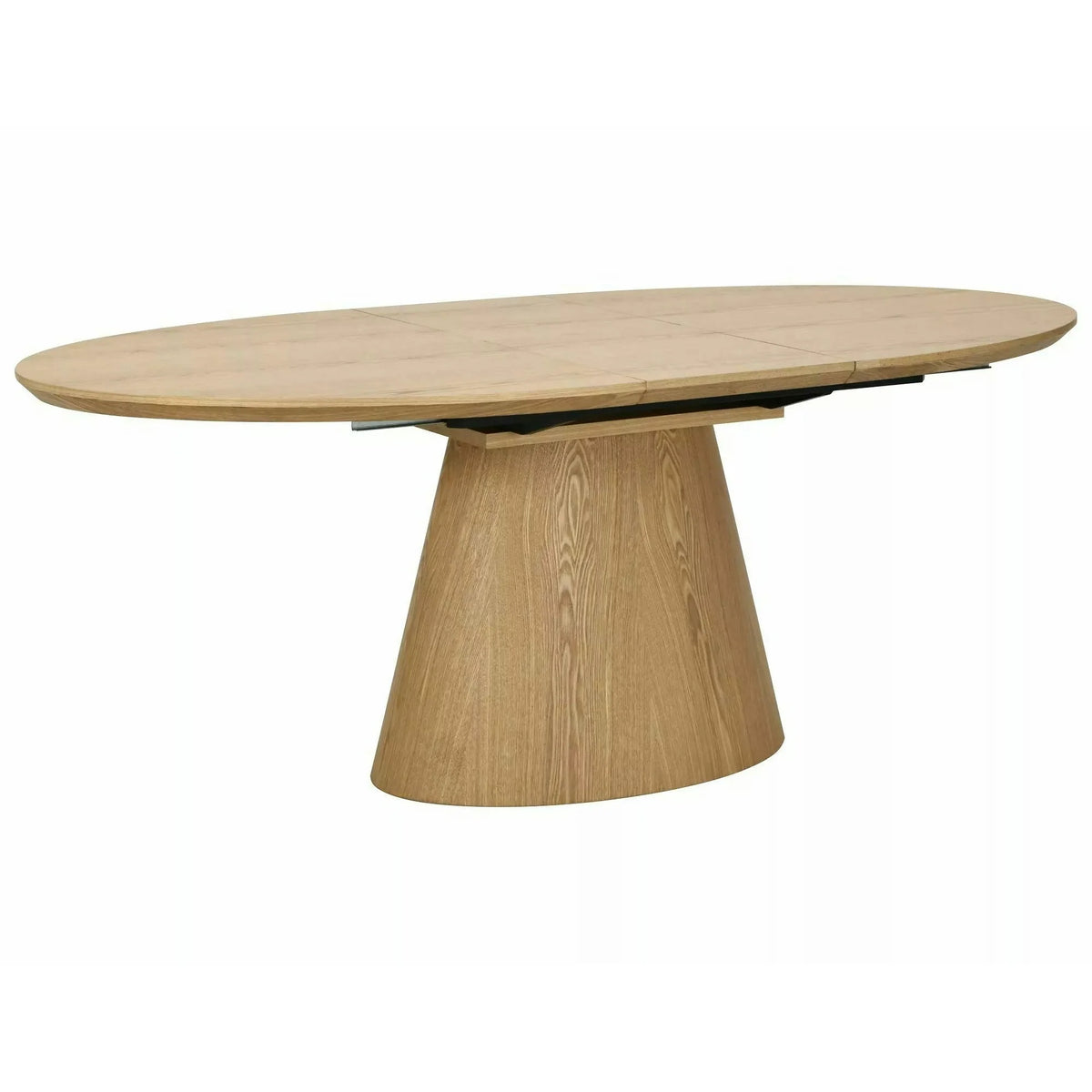 Masă extensibilă MAROCCO, stejar, furnir/MDF, 160–200x100x75 cm