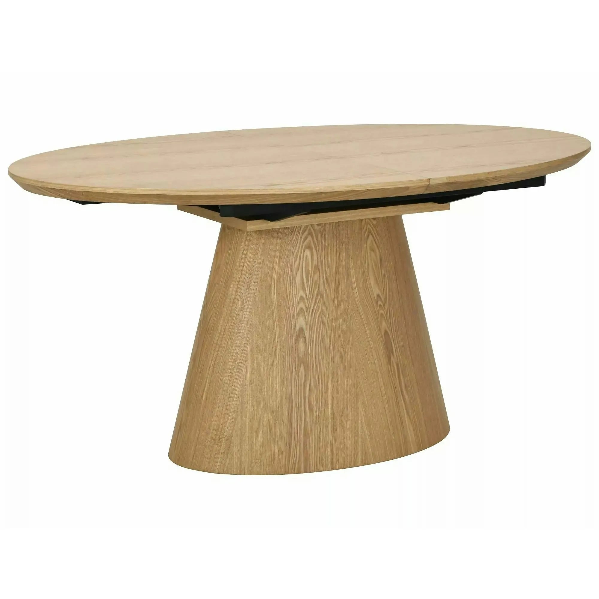 Masă extensibilă MAROCCO, stejar, furnir/MDF, 160–200x100x75 cm