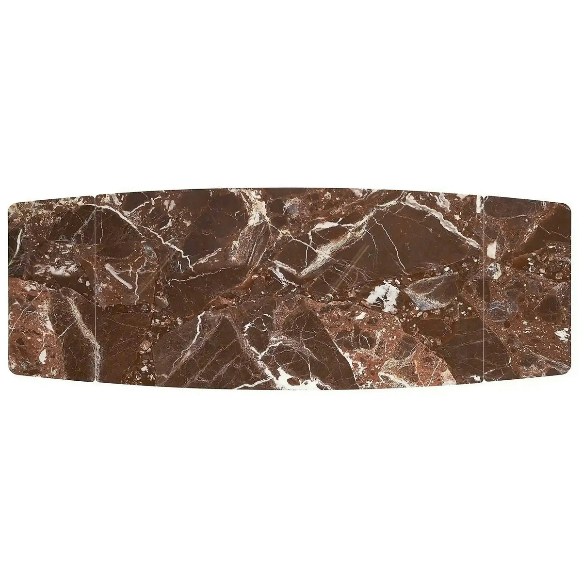 Masa extensibila MARVIN, visiniu/negru, piatra sinterizata/metal, 180/260x95x77 cm