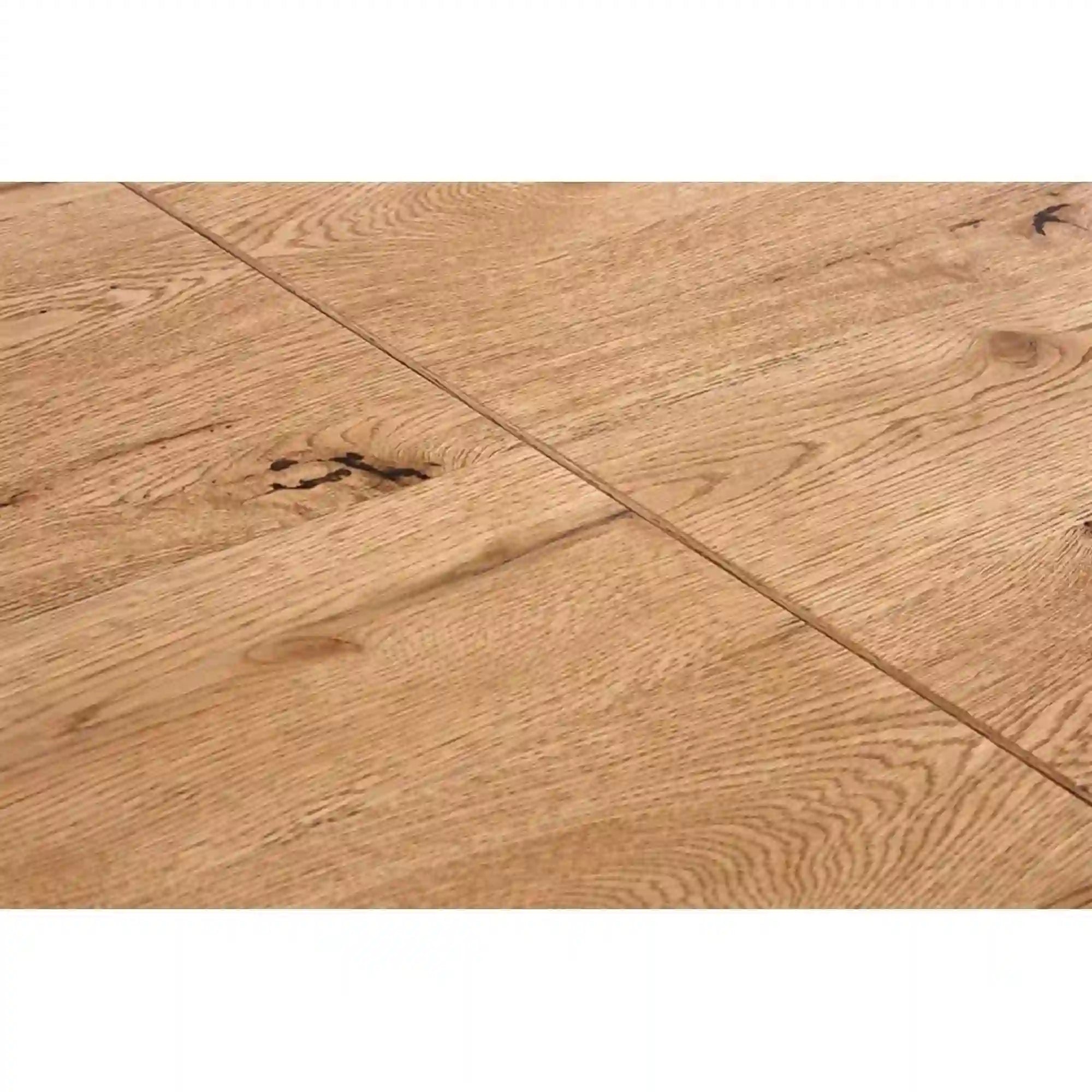 Masa extensibila MASSIVE, stejar/negru, furnir/metal, 160-250x90x77 cm