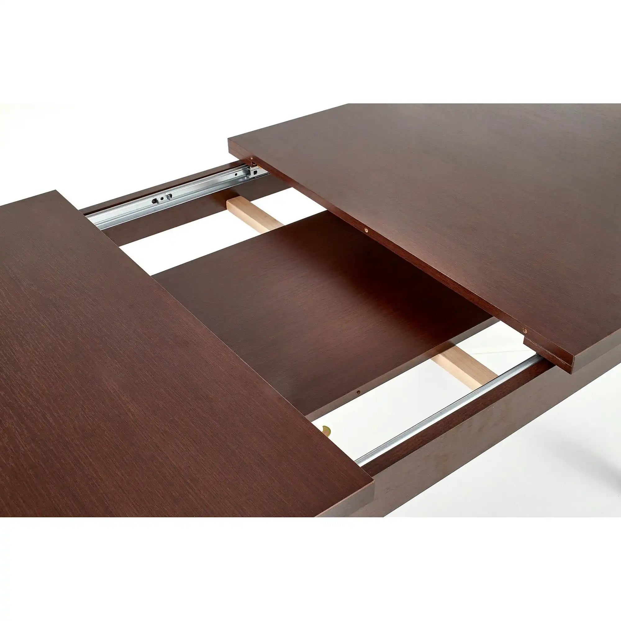 Masa extensibila MAURYCY, nuc inchis, PAL, 118/158x75x75 cm