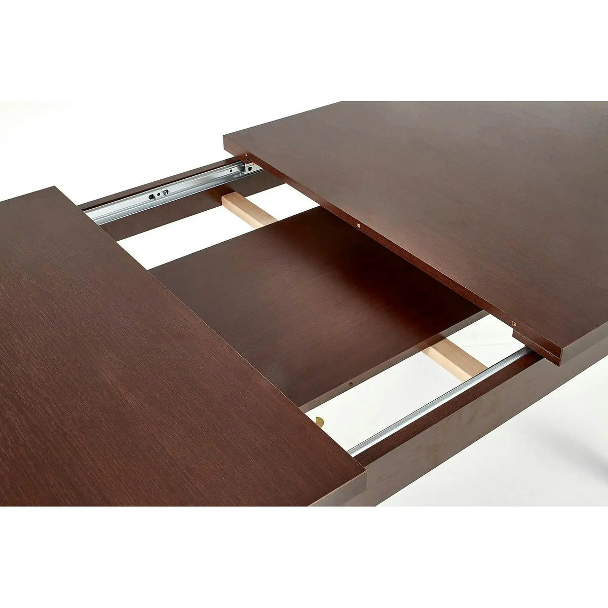 Masa extensibila MAURYCY, nuc inchis, PAL, 118/158x75x75 cm