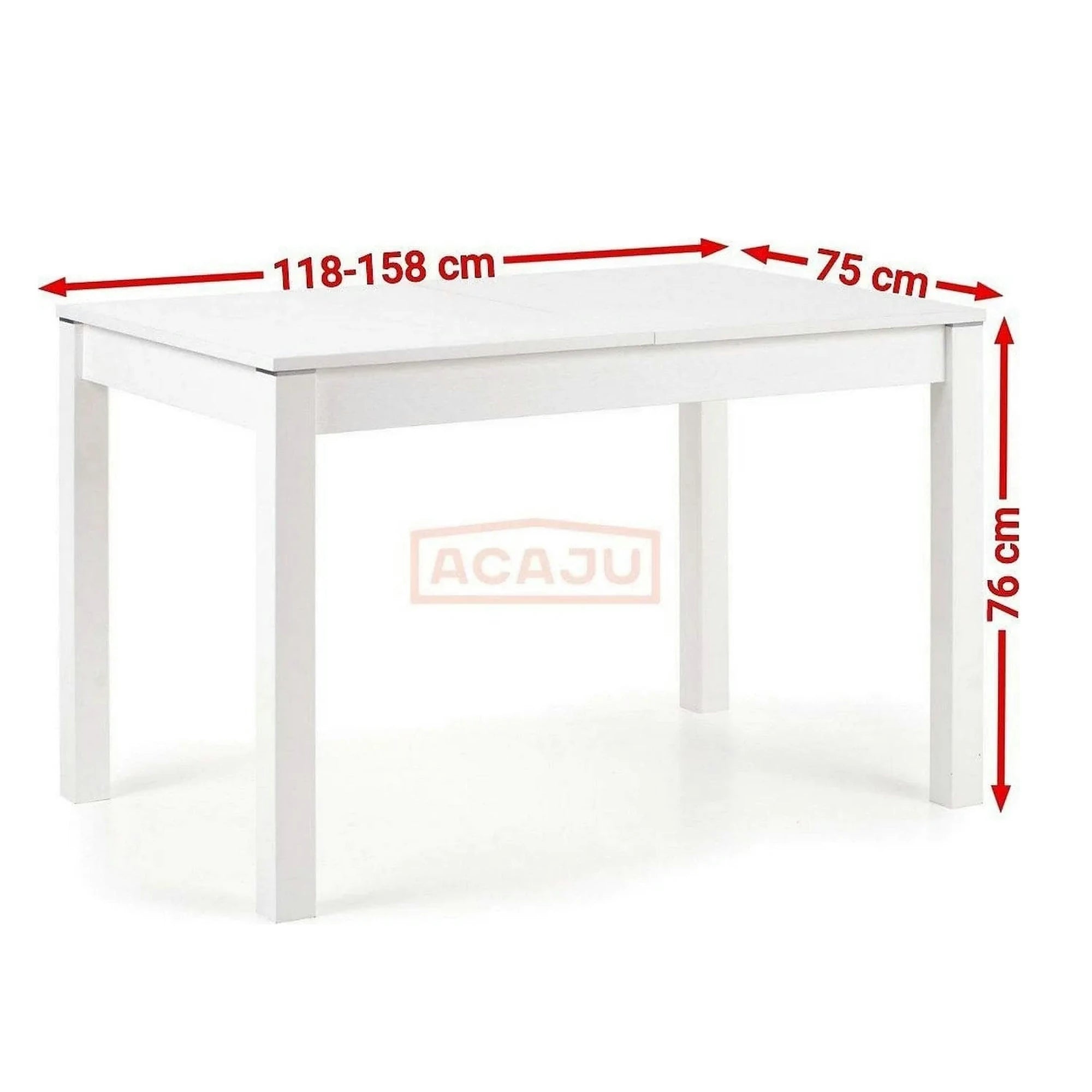 Masa extensibila MAURYCY, stejar, PAL, 118/158x75x76 cm