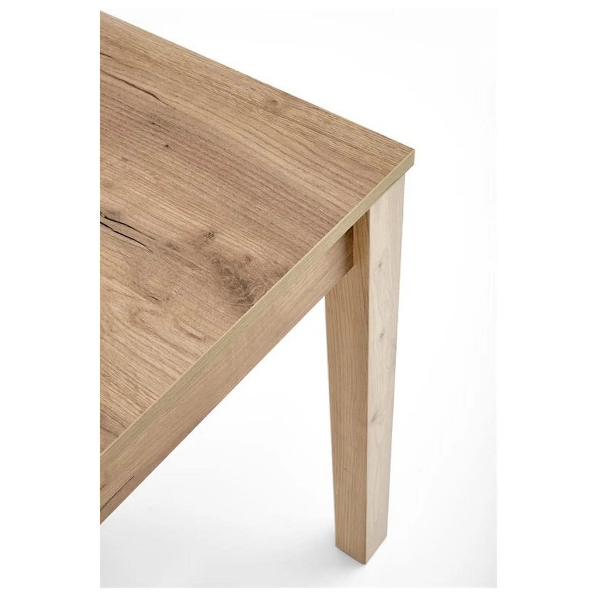 Masa extensibila MAURYCY, stejar, PAL laminat, 118/158x75x75 cm