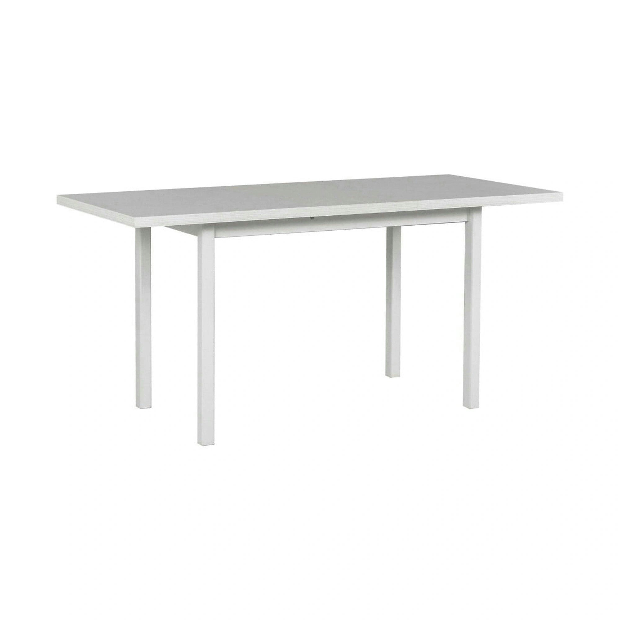 Masa extensibila MAX 10, alb, lemn de fag/PAL, 120/160x70x75 cm