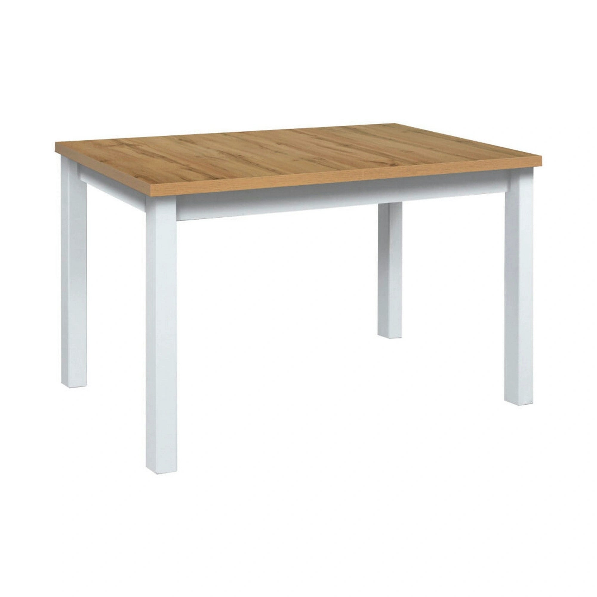 Masa extensibila MAX 5, stejar wotan/alb, PAL/lemn de fag, 120/150x80x78 cm