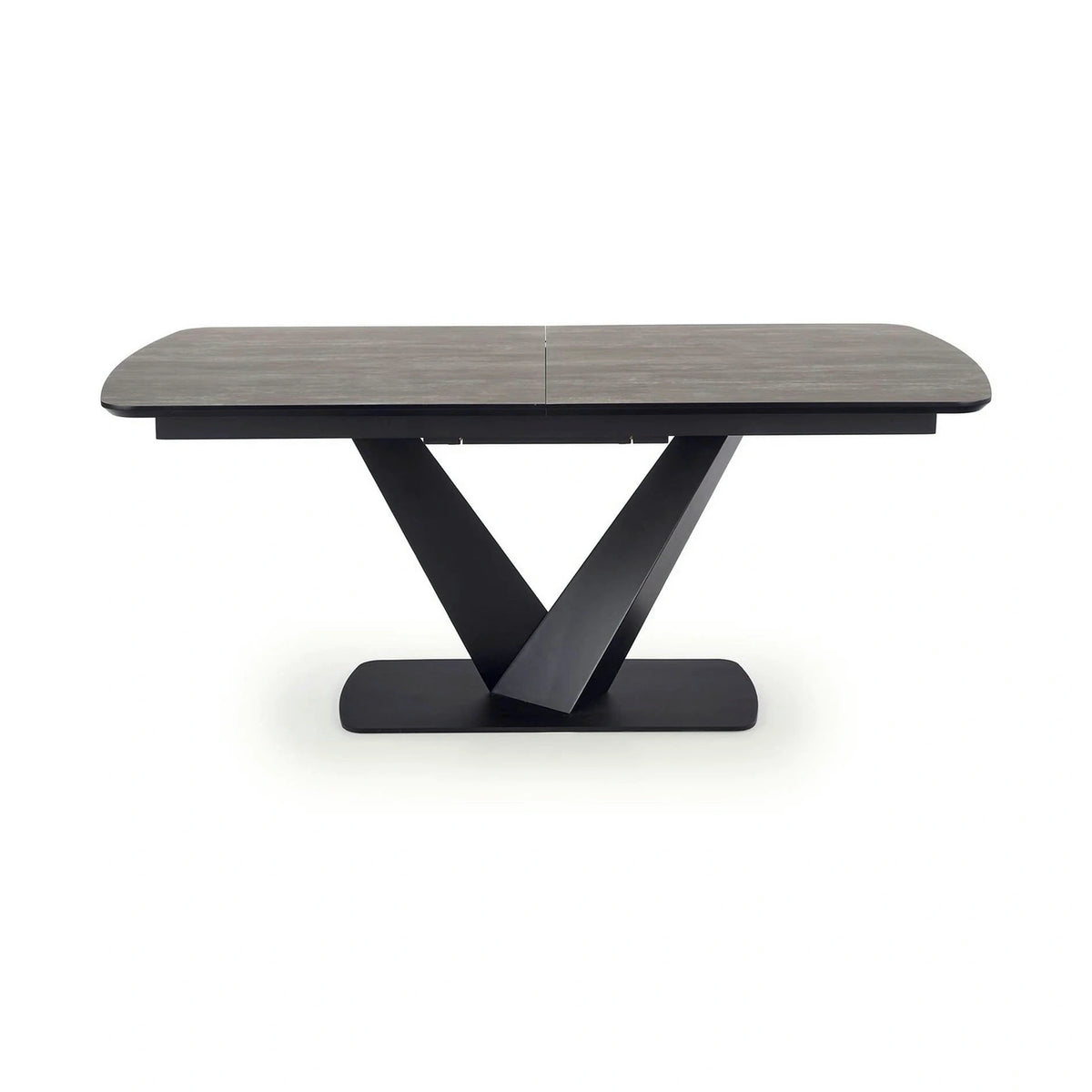 Masa extensibila MDF VINSTON, gri inchis/negru, 180/230x95x76 cm