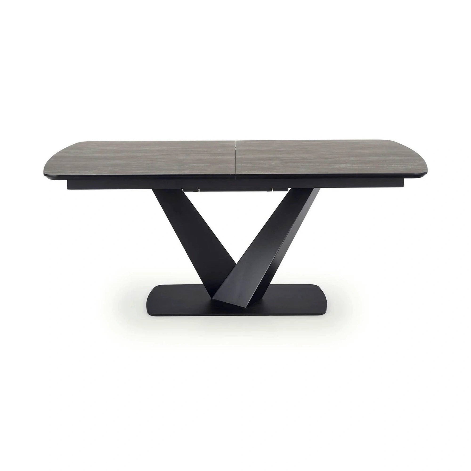 Masa extensibila MDF VINSTON, gri inchis/negru, 180/230x95x76 cm