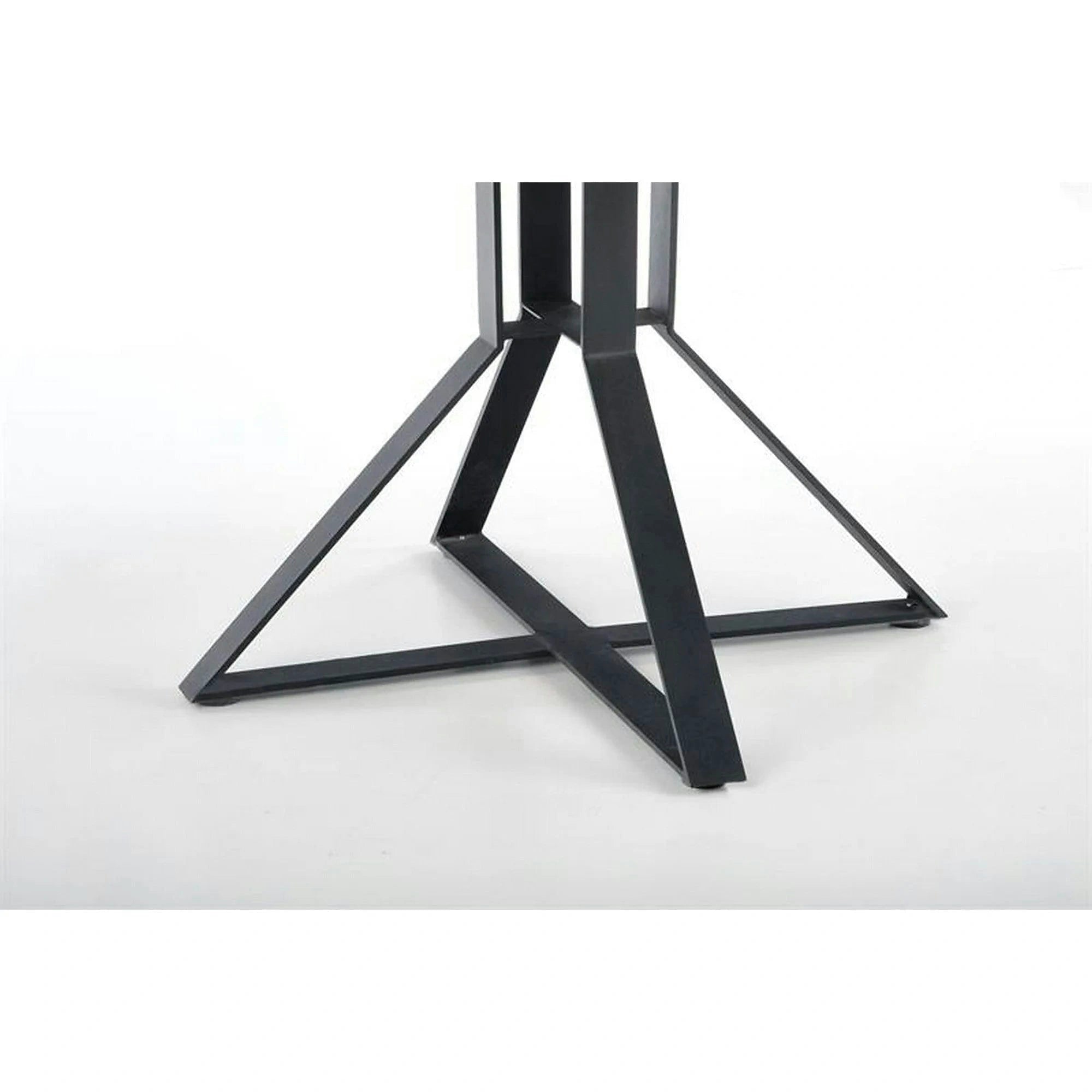 Masa extensibila MERCY, stejar/negru, 120/160x120x80 cm