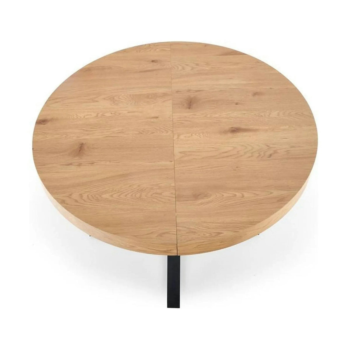 Masa extensibila MERCY, stejar/negru, 120/160x120x80 cm