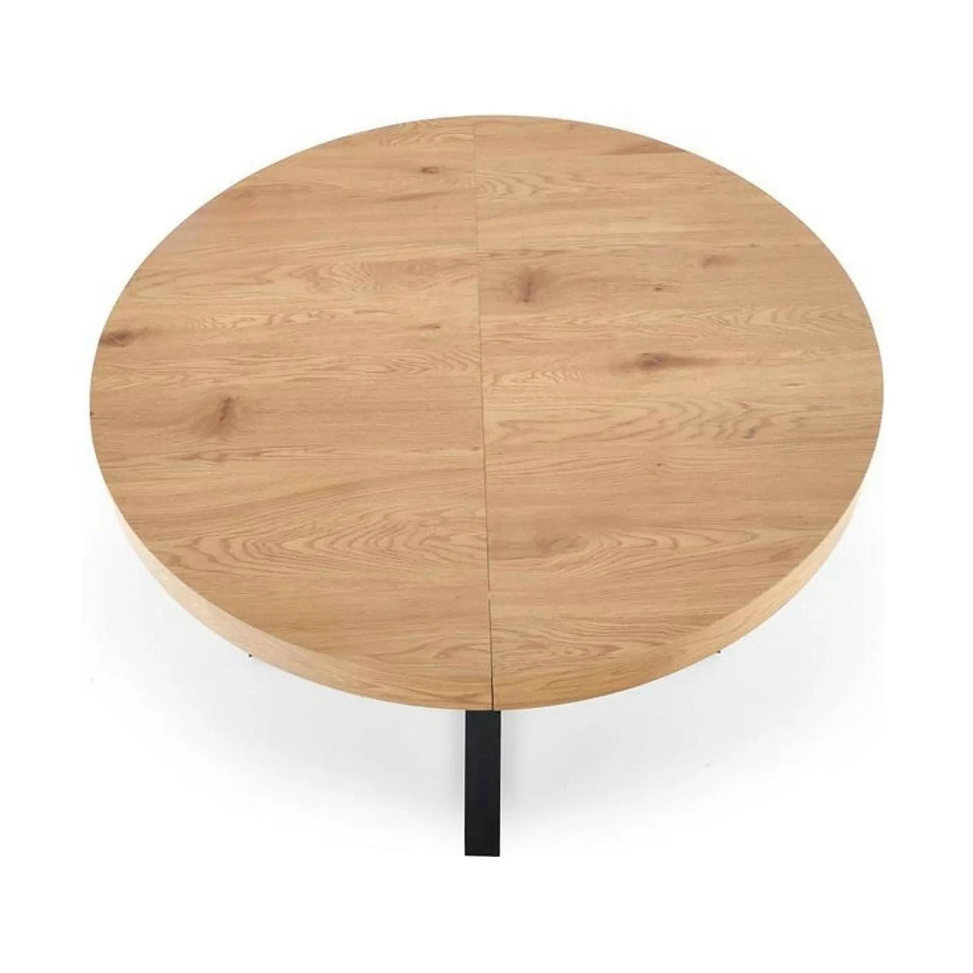 Masa extensibila MERCY, stejar/negru, 120/160x120x80 cm