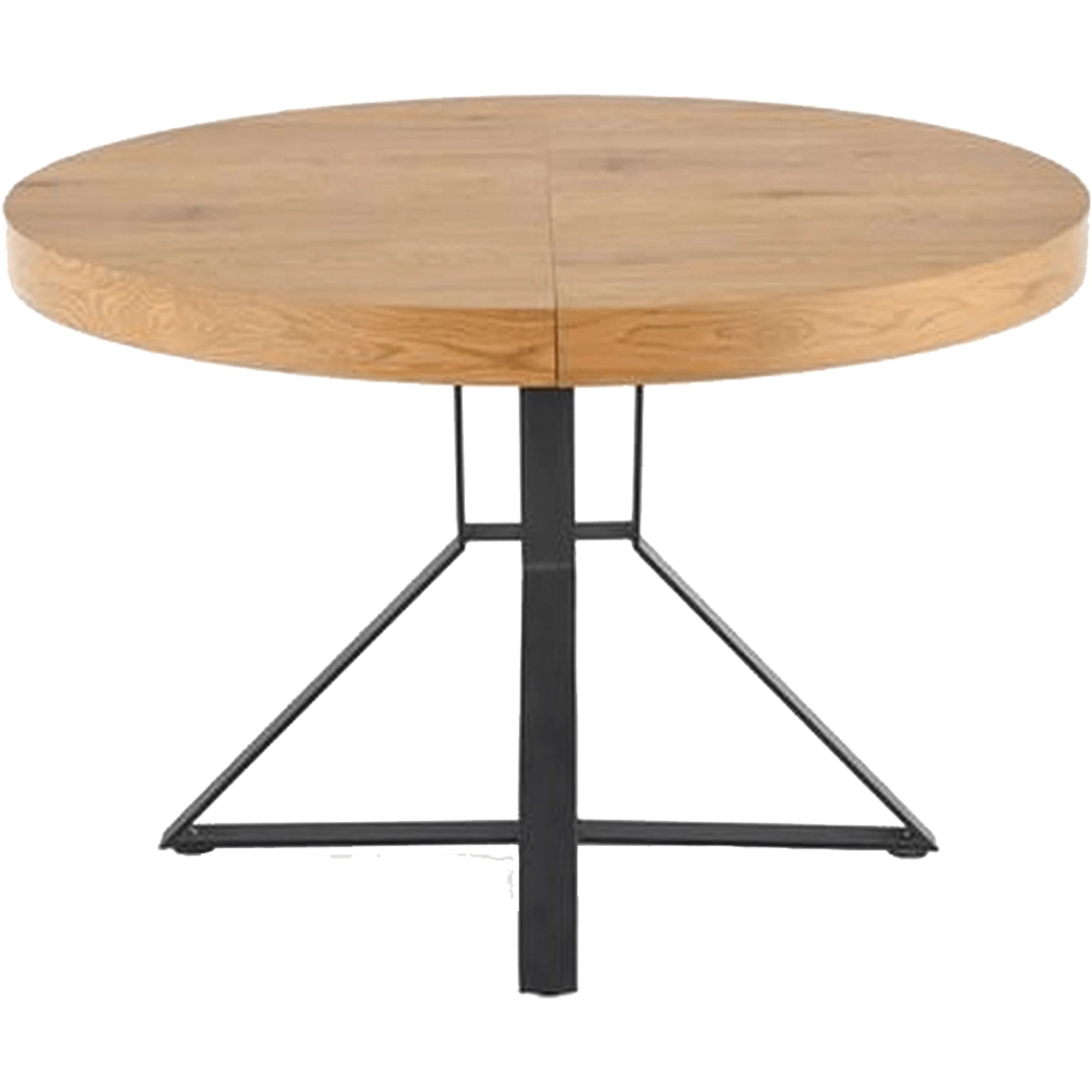 Masa extensibila MERCY, stejar/negru, 120/160x120x80 cm