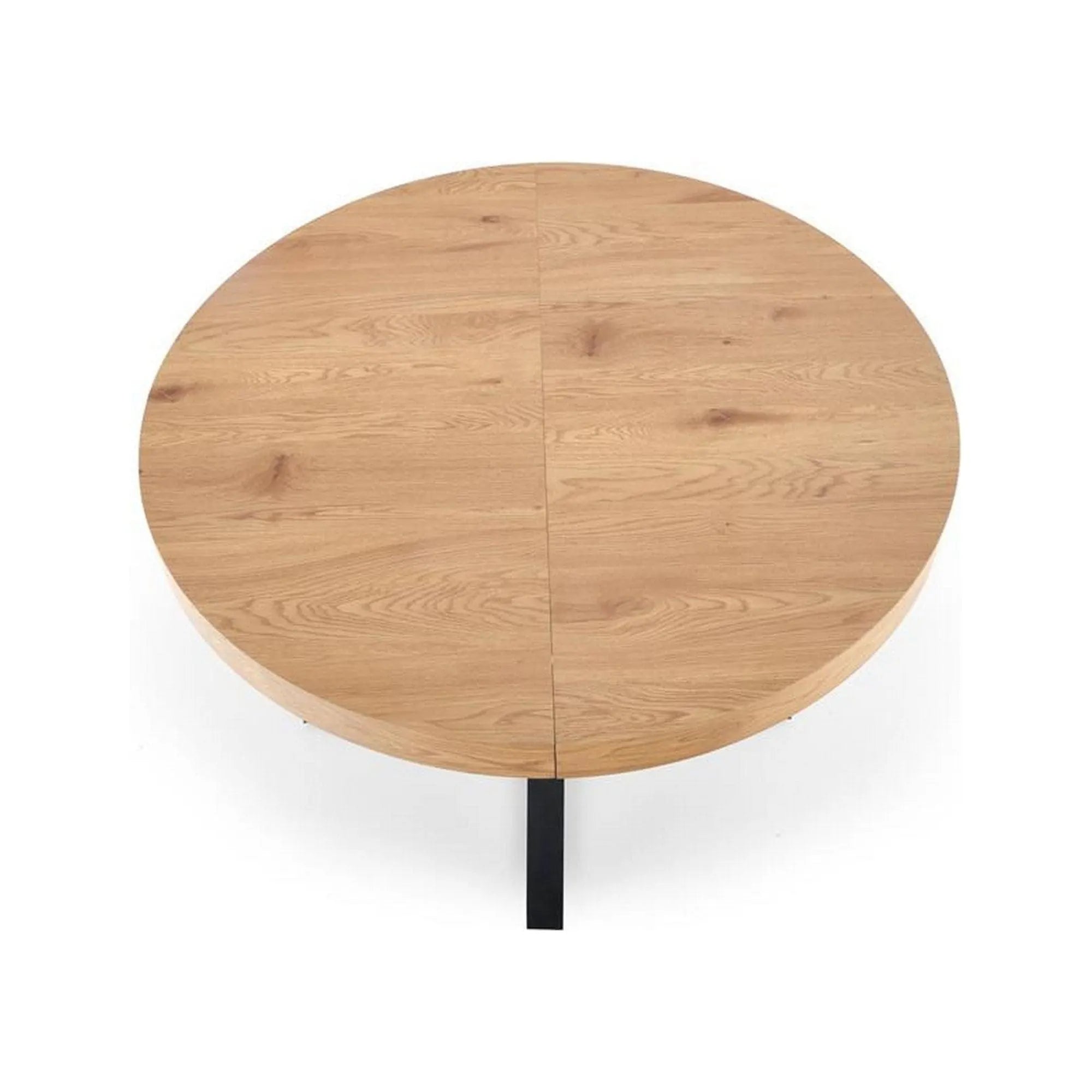 Masa extensibila MERCY, stejar/negru, 120/160x120x80 cm