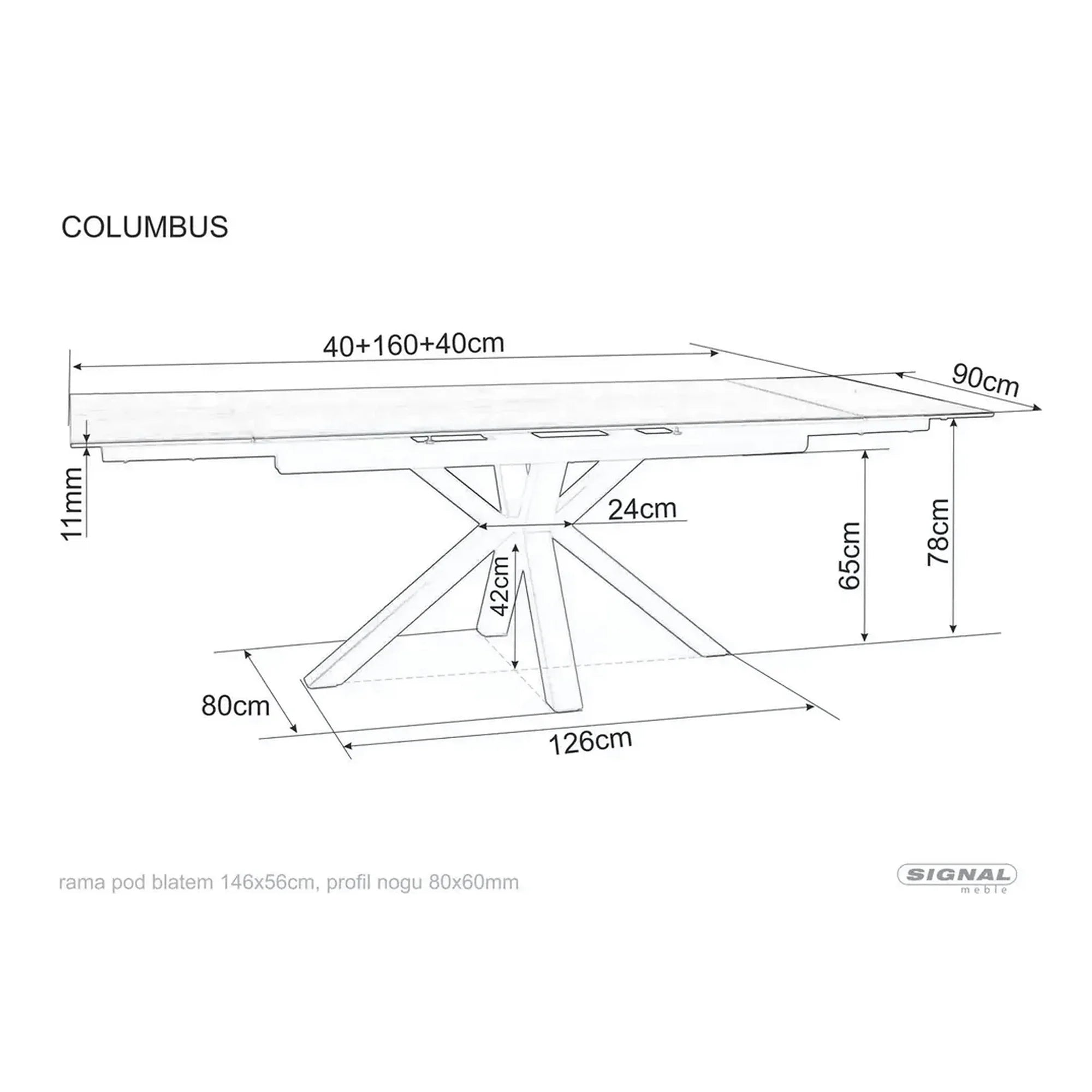 Masa extensibila moderna COLUMBUS CERAMIC, maro/negru mat, sticla securizata/ceramica, 160/240x90x76 cm