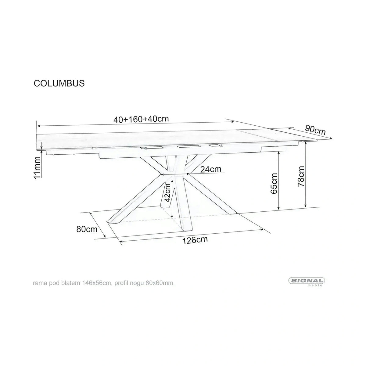 Masa extensibila moderna COLUMBUS CERAMIC, maro/negru mat, sticla securizata/ceramica, 160/240x90x76 cm