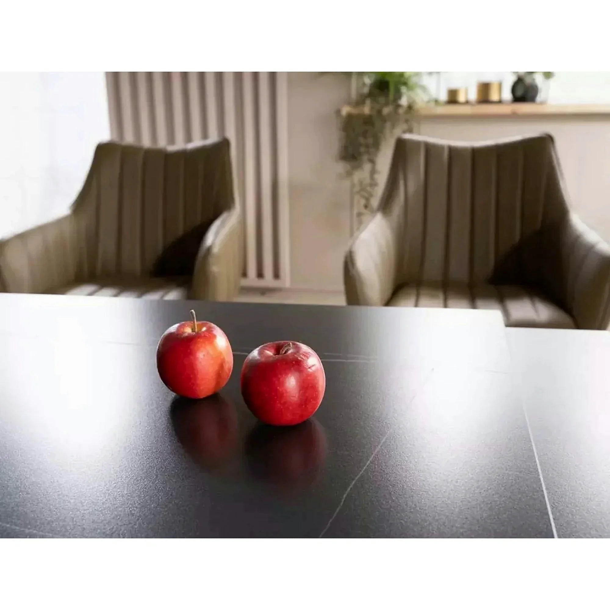 Masa extensibila moderna GENESIS, negru/stejar, 180/240x90x76 cm
