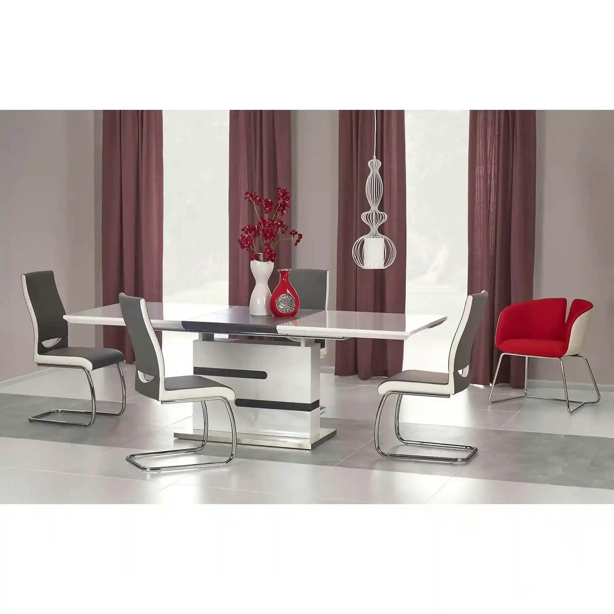 Masa extensibila MONACO, alb, 160/220x90x76 cm