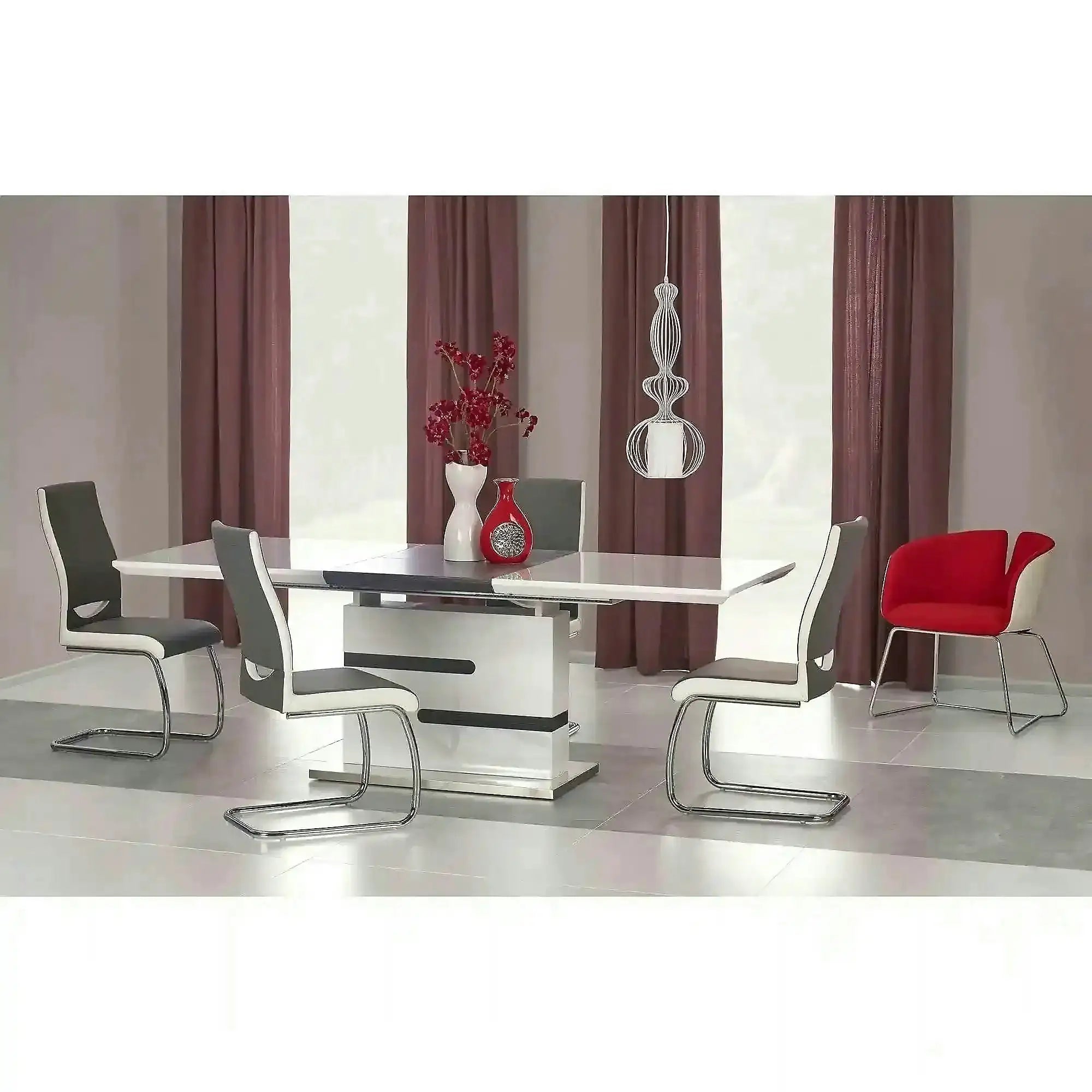 Masa extensibila MONACO, alb, 160/220x90x76 cm